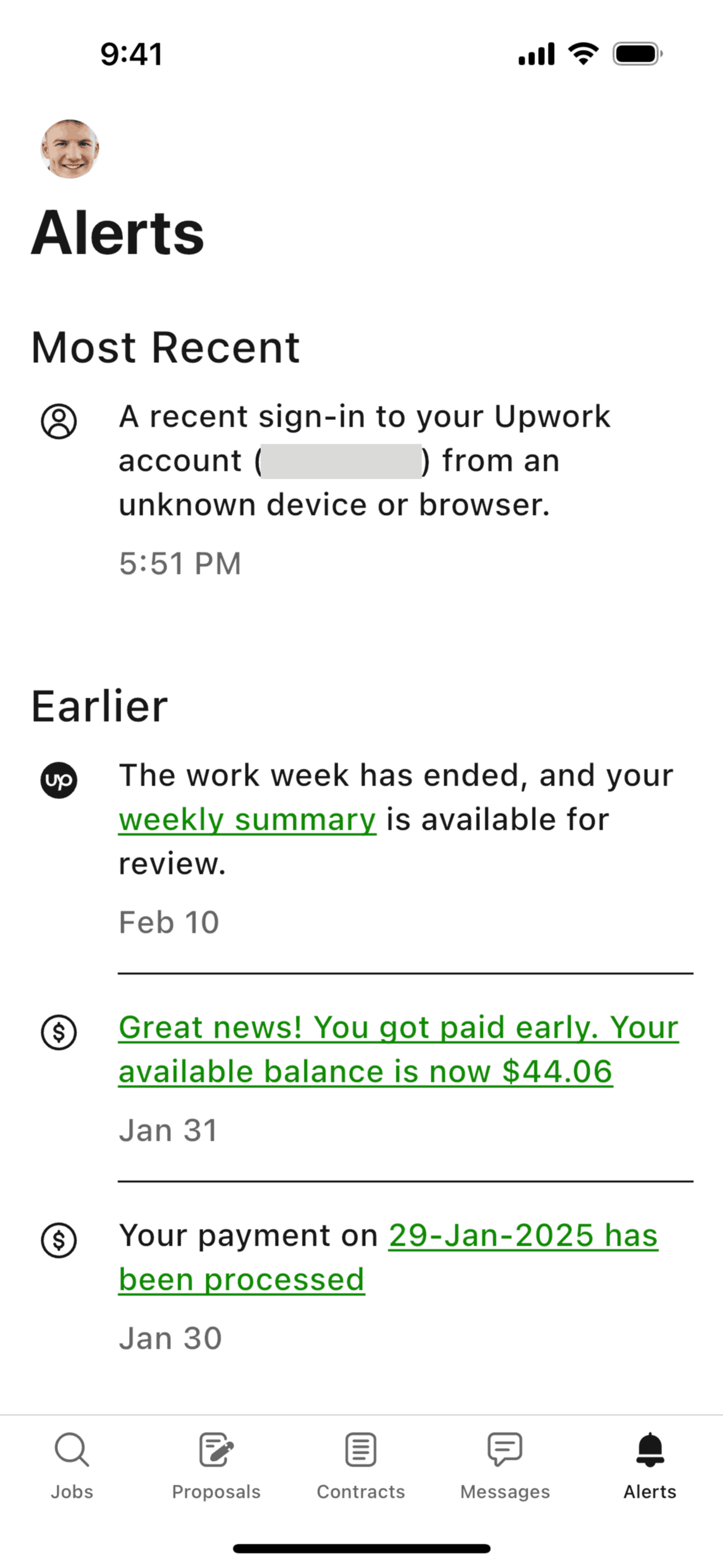 Upwork iOS Business interface screenshot 21