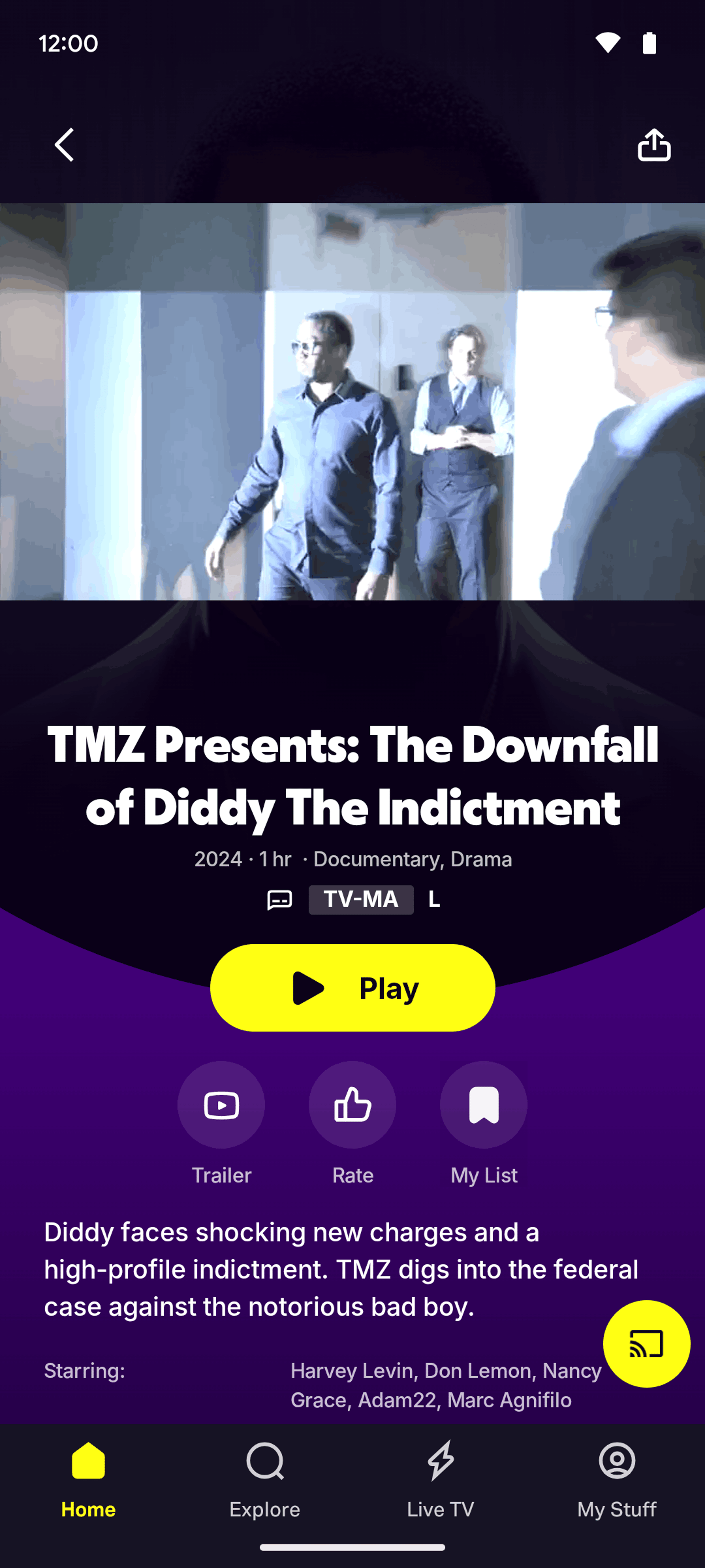 Tubi Android Entertainment interface screenshot 14