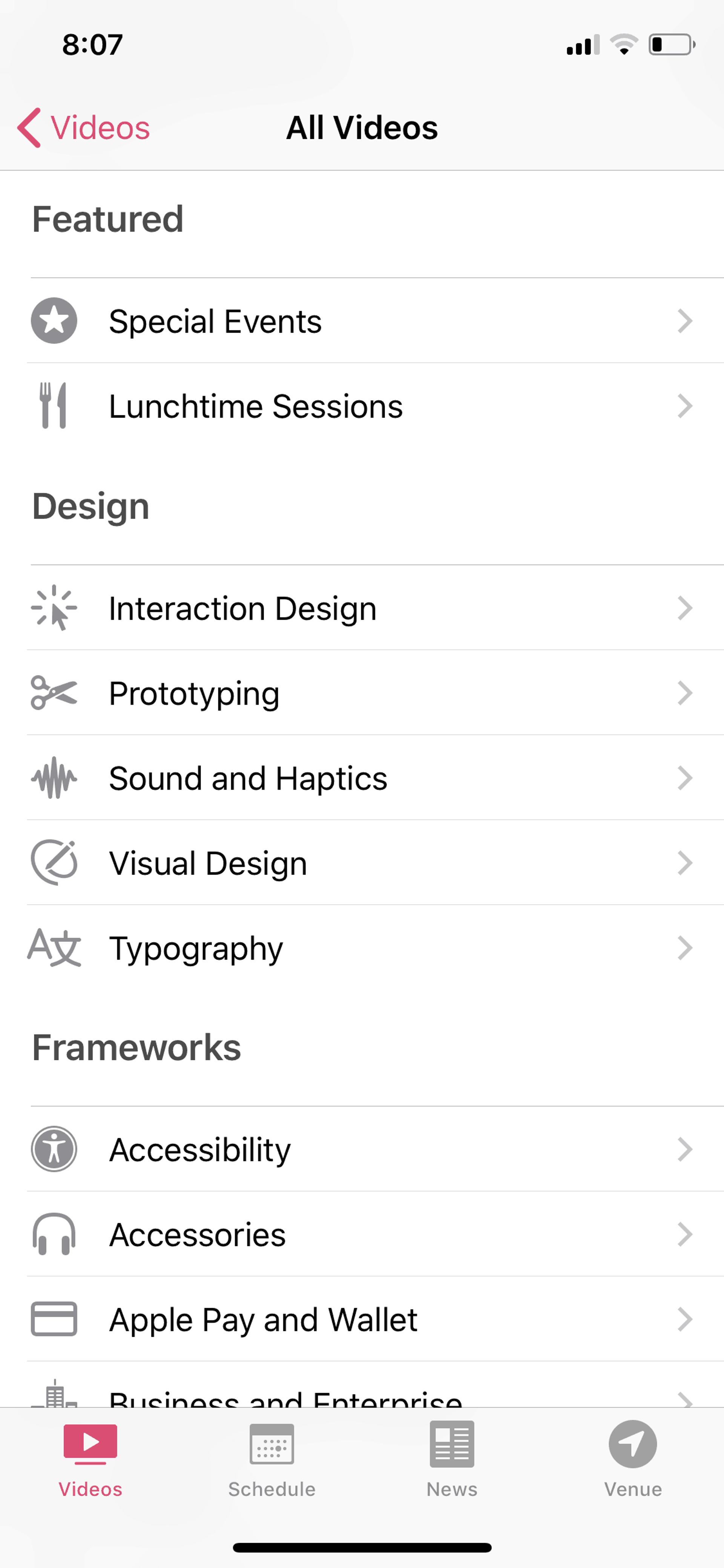 WWDC iOS Reference interface screenshot 10