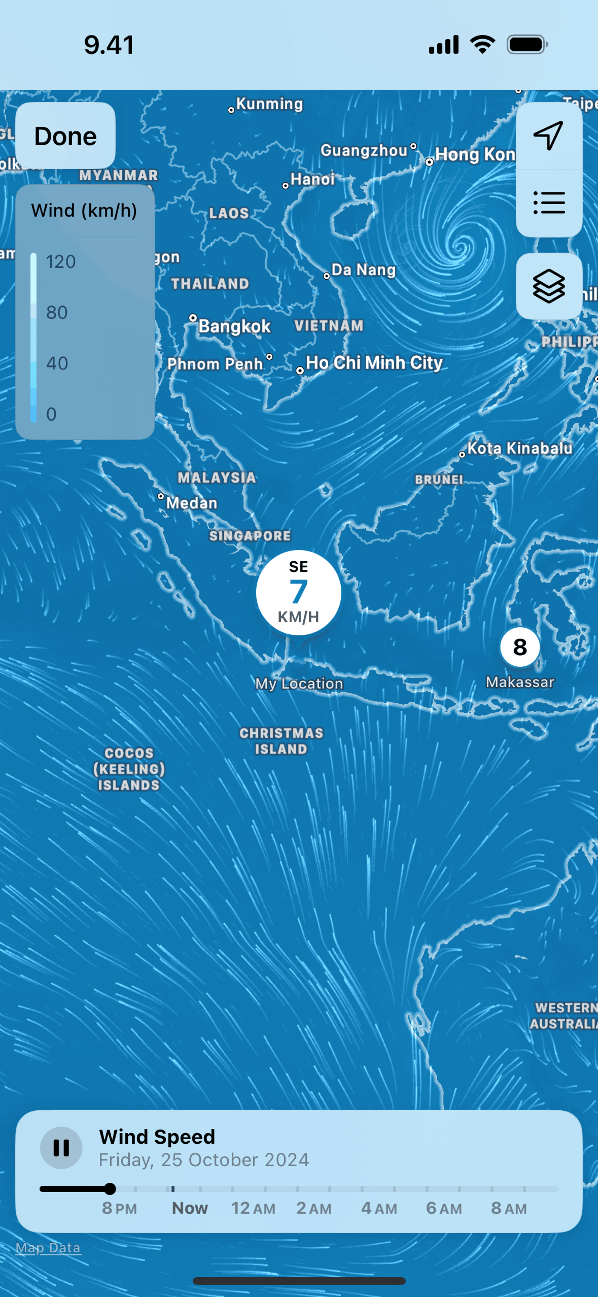 Weather iOS Lifestyle interface screenshot 20