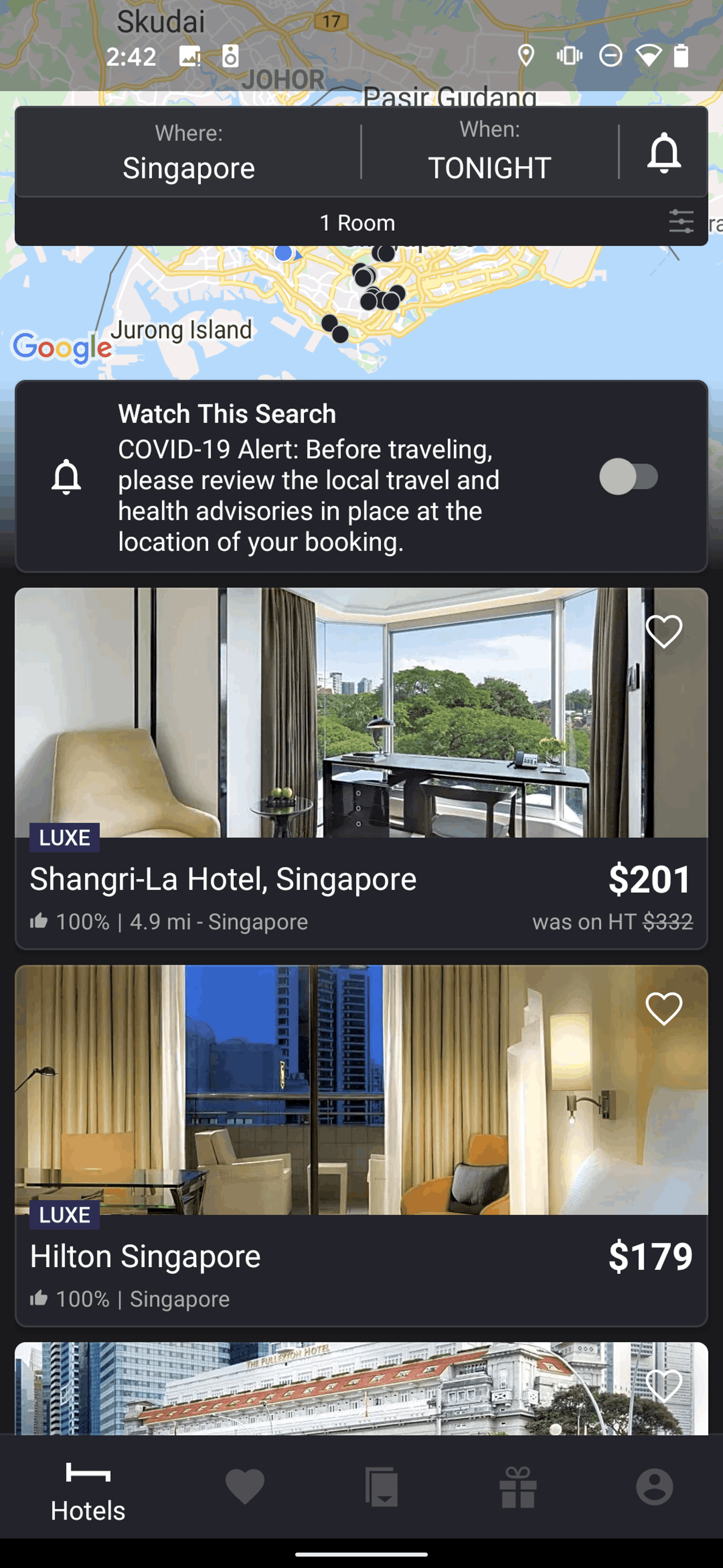 HotelTonight Android Travel & Transportation interface screenshot 7