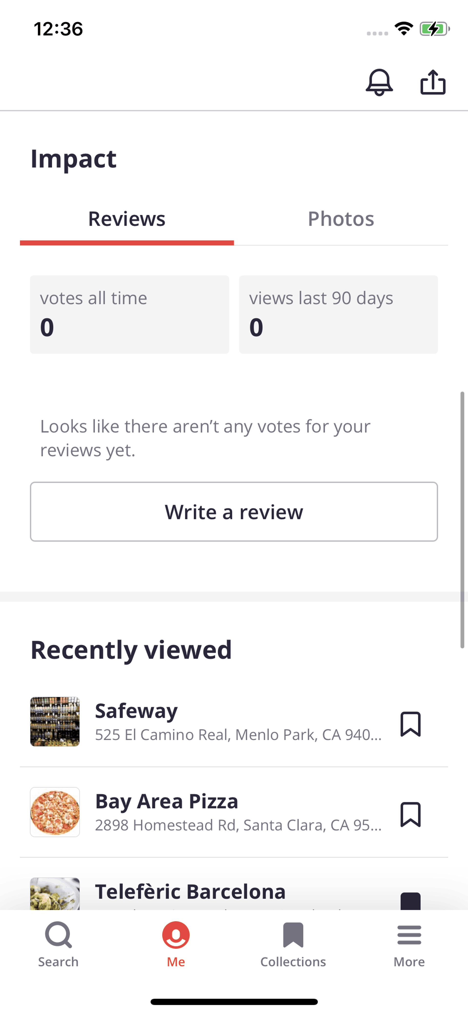 Yelp iOS Food & Drink interface screenshot 14