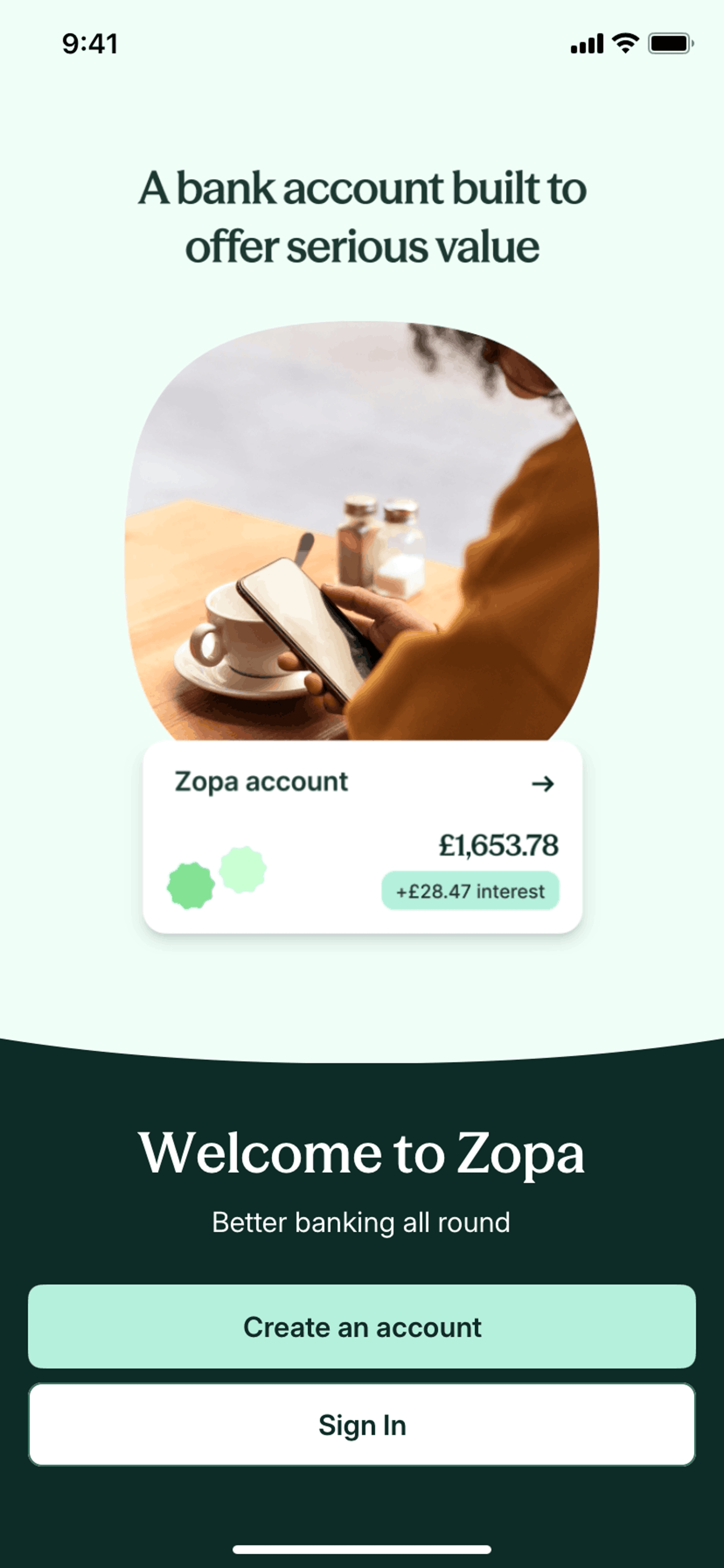 Zopa Bank iOS Finance interface screenshot 3
