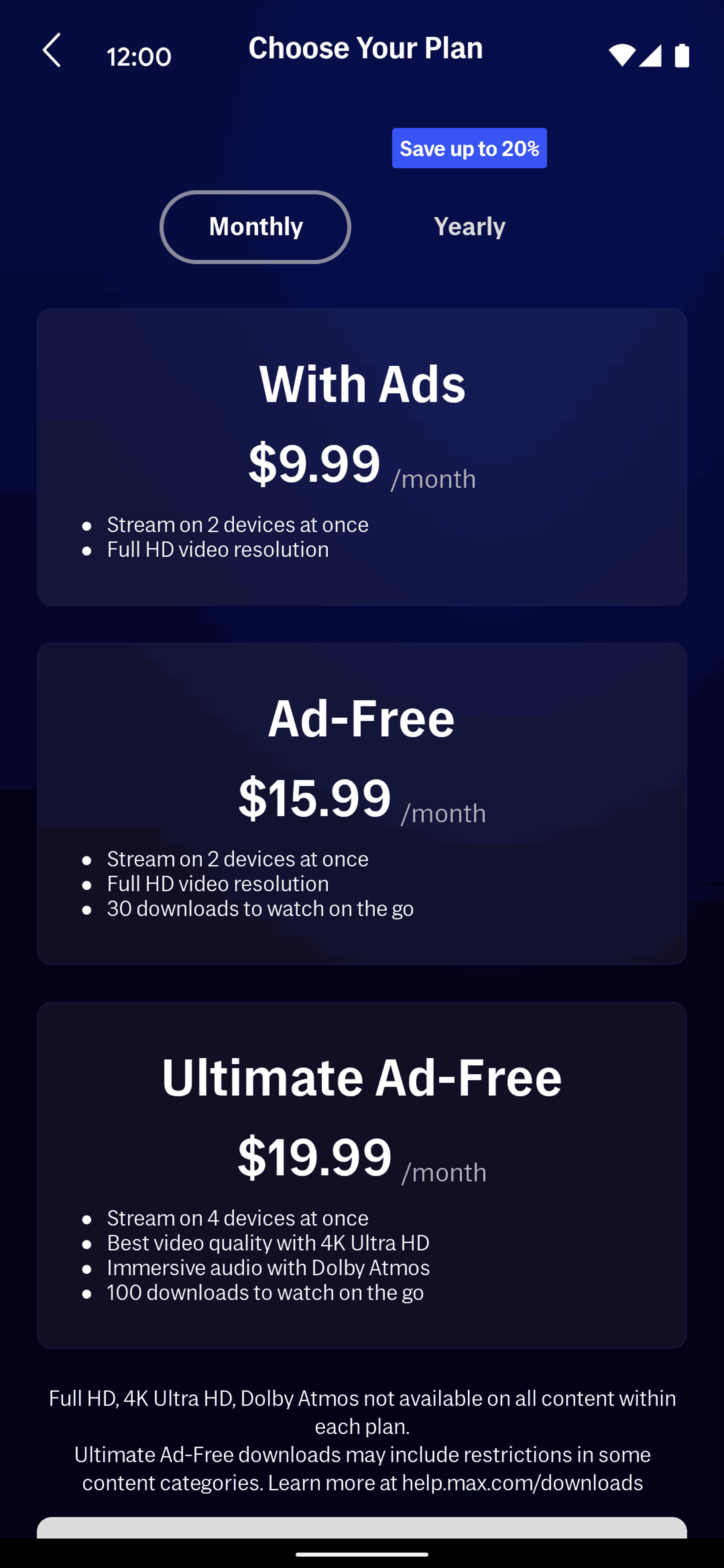 Max Android Entertainment interface screenshot 5