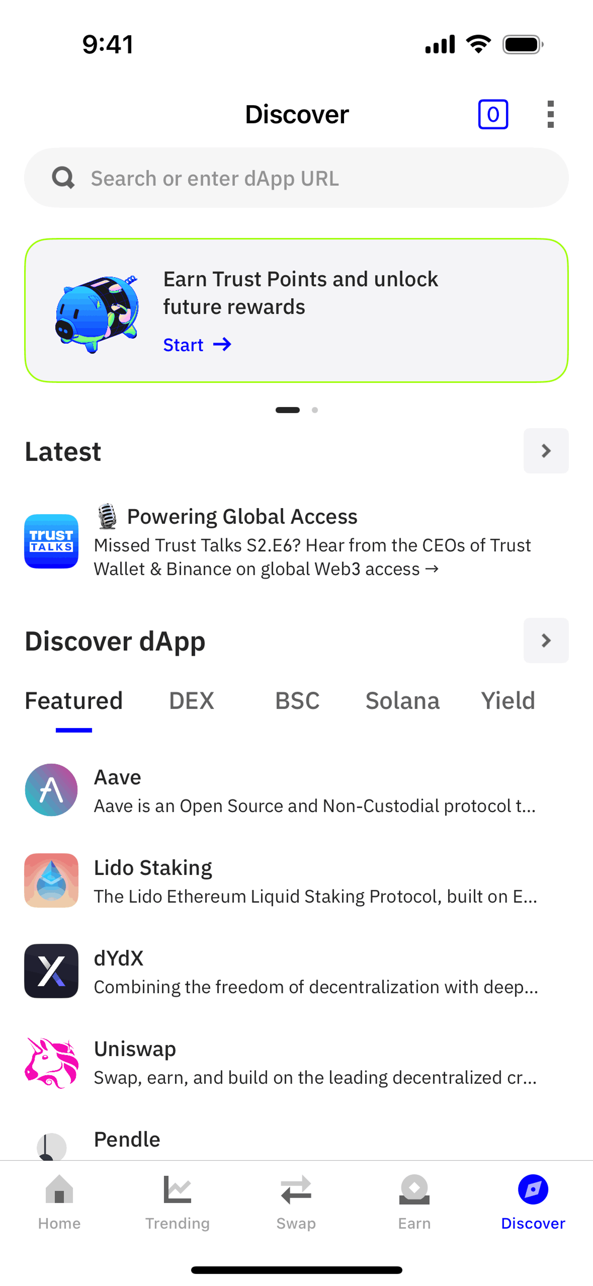 Trust Wallet iOS Crypto & Web3 interface screenshot 10