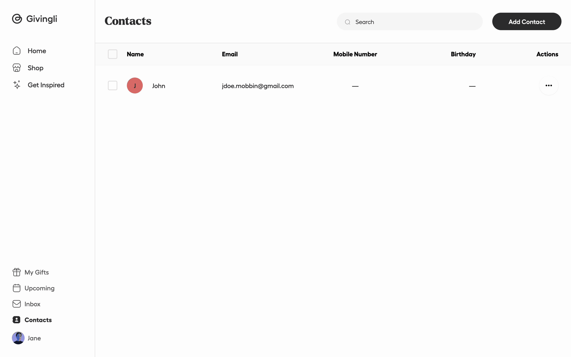Givingli Web Lifestyle interface screenshot 22