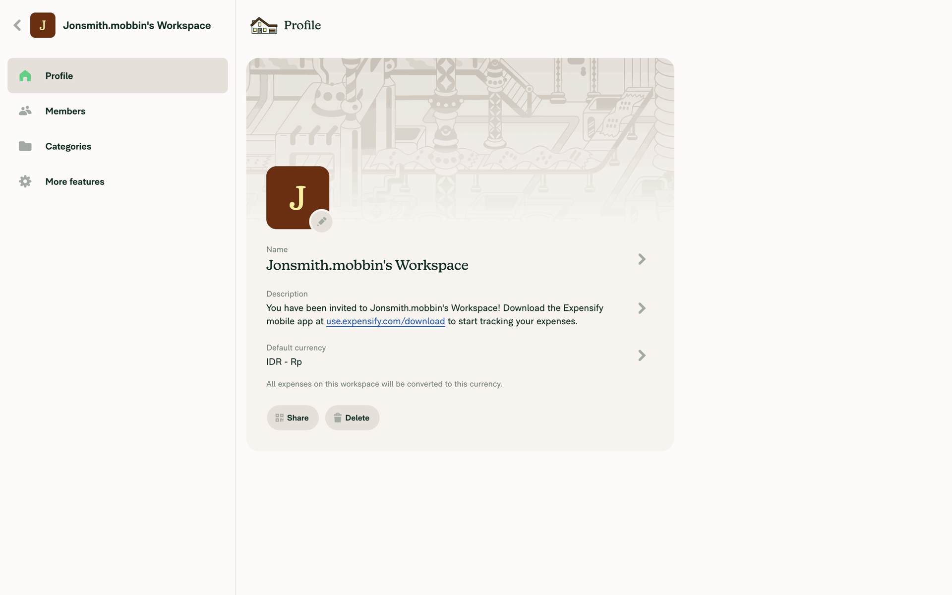 Expensify Web Finance interface screenshot 12