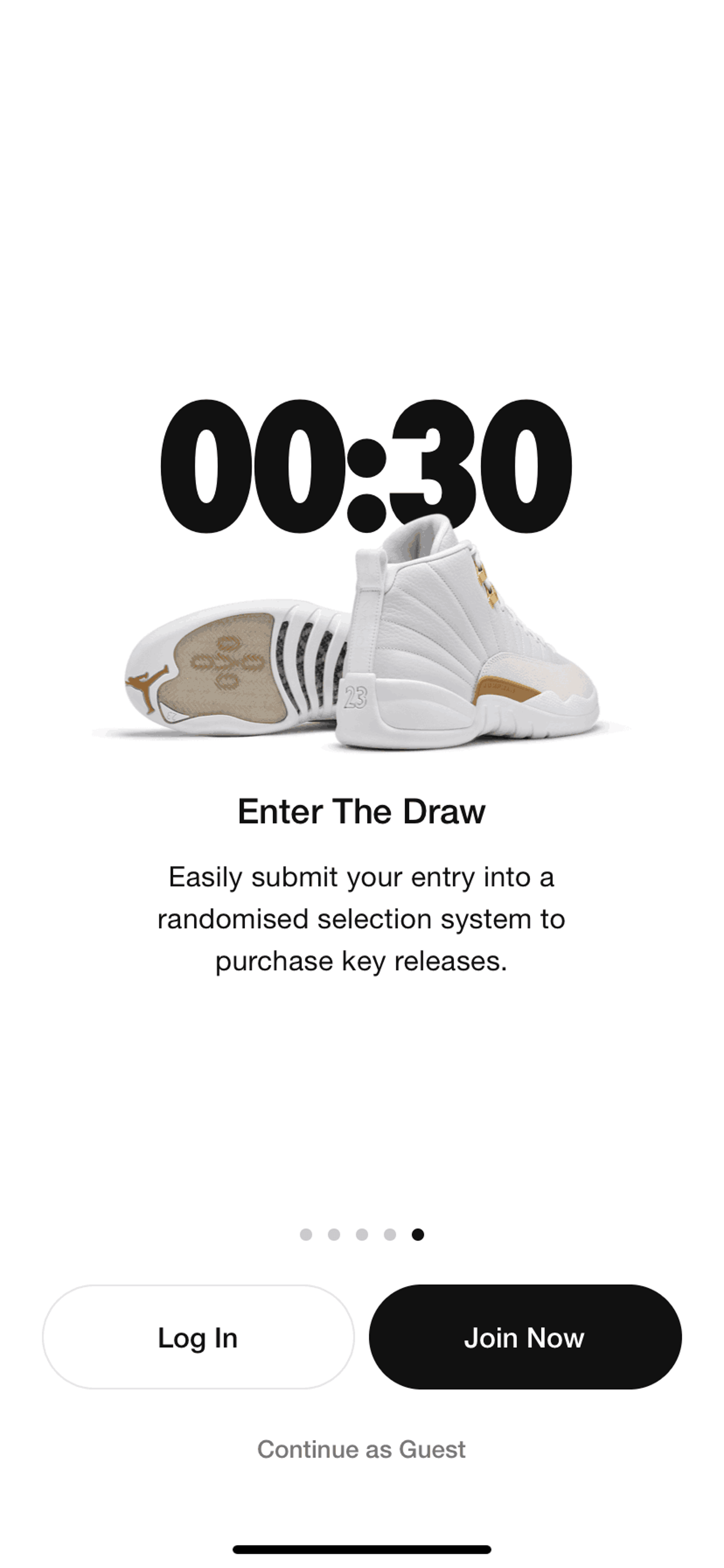 Nike SNKRS iOS Shopping interface screenshot 7