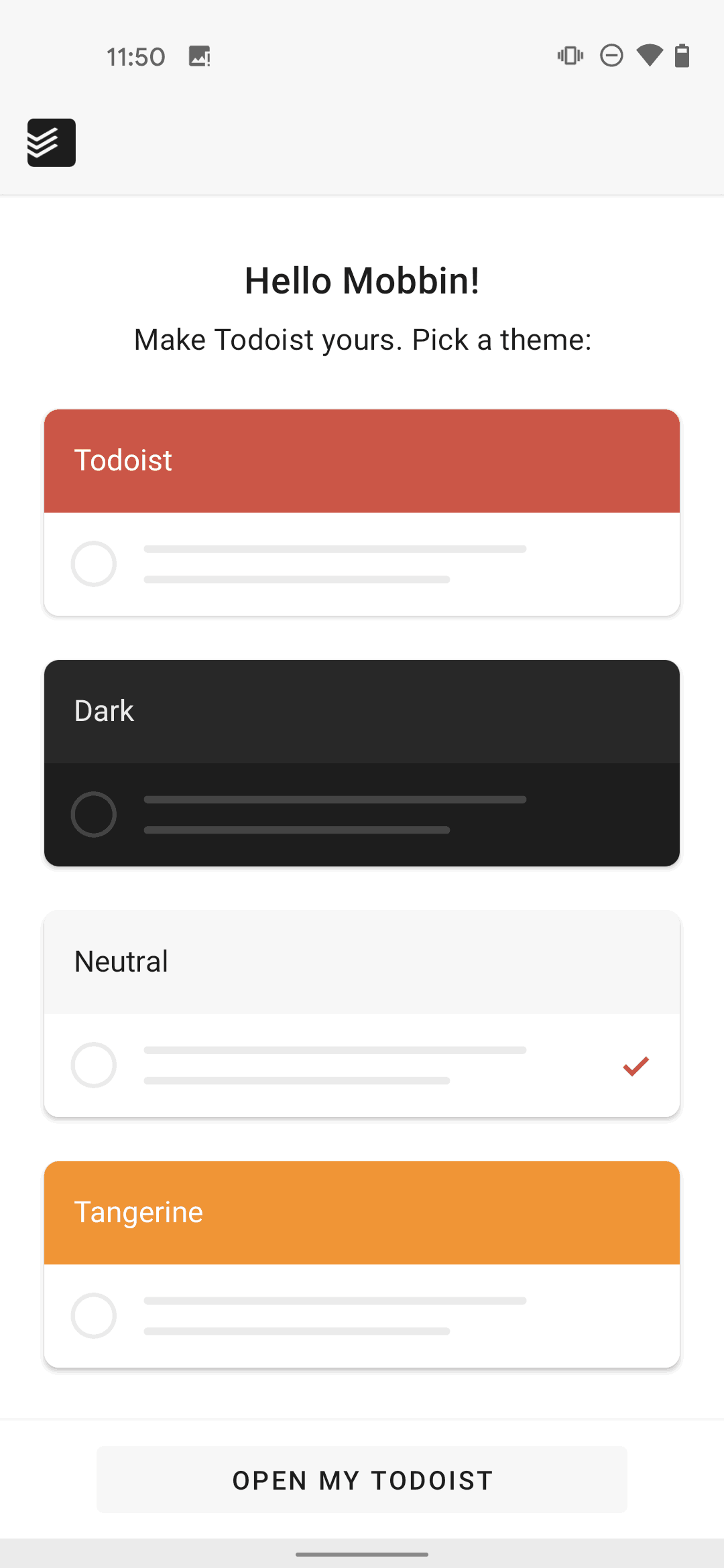 Todoist Android Collaboration interface screenshot 11