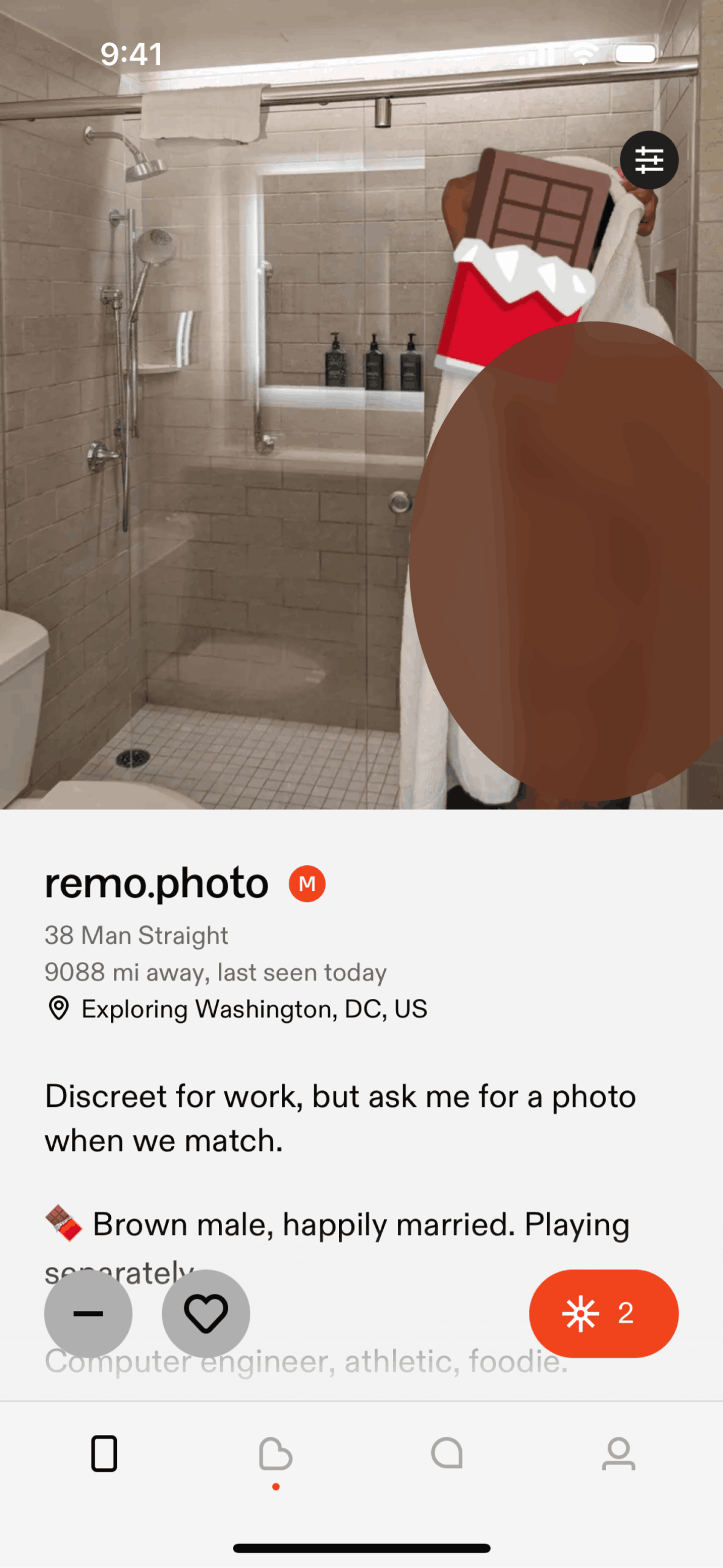 Feeld iOS Communication interface screenshot 3