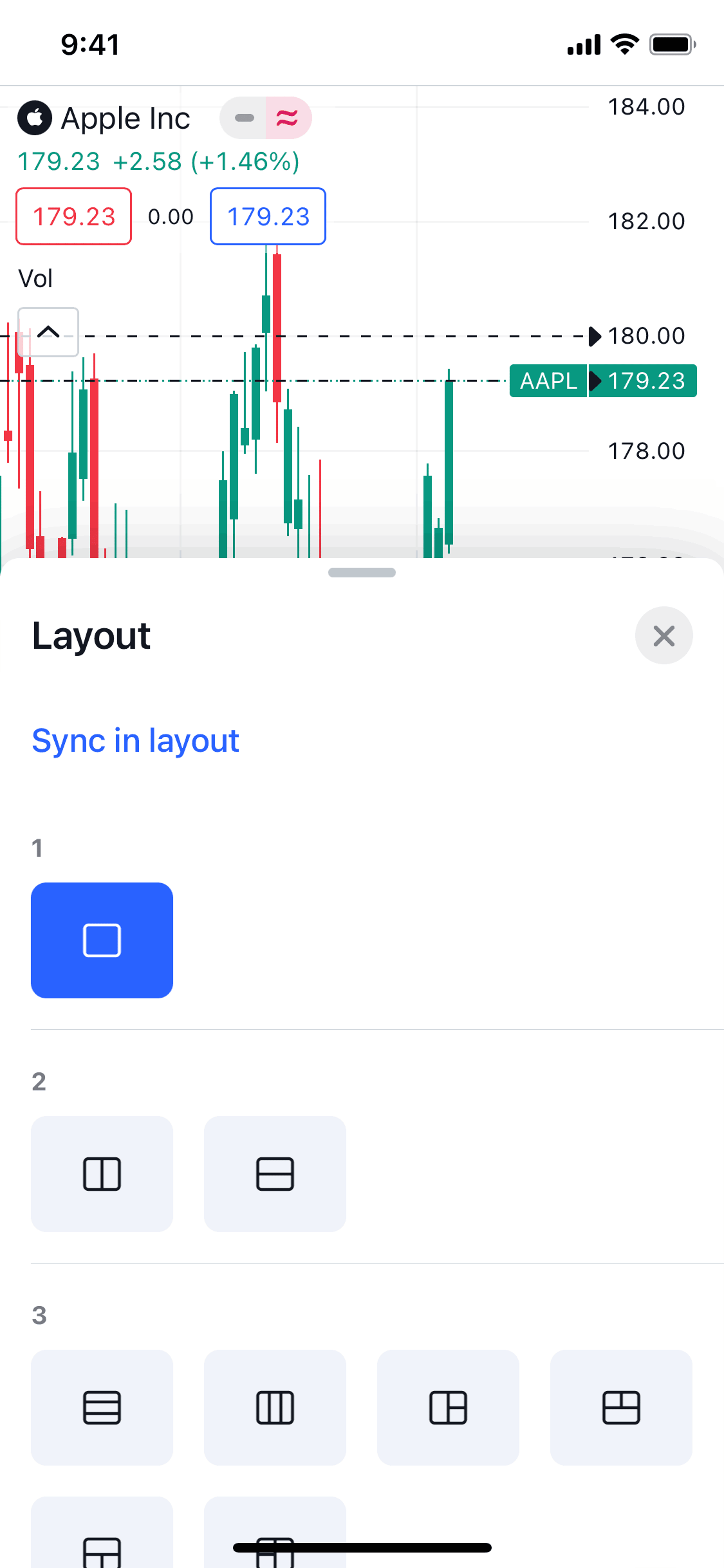 TradingView iOS Finance interface screenshot 19