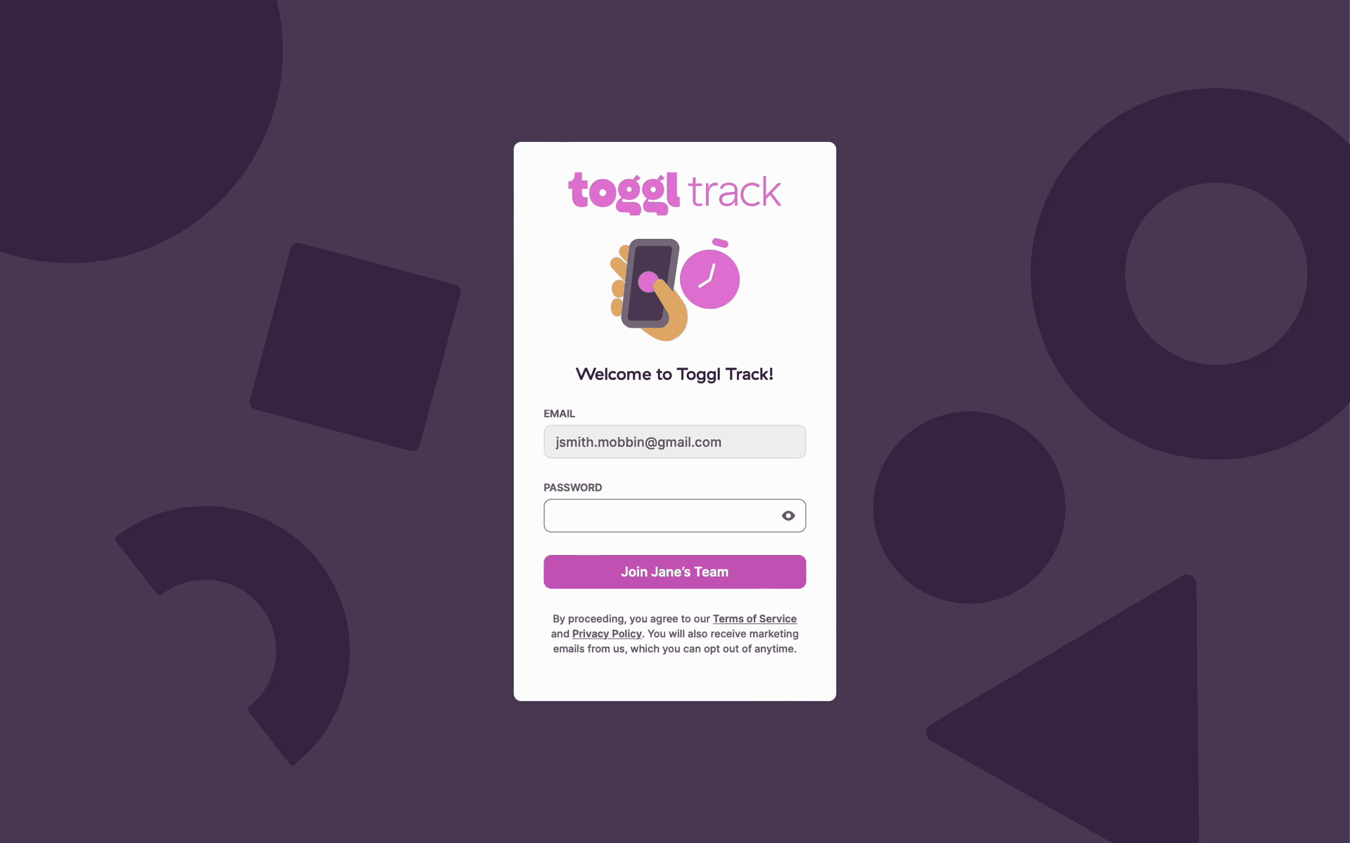 Toggl Track Web Business interface screenshot 11