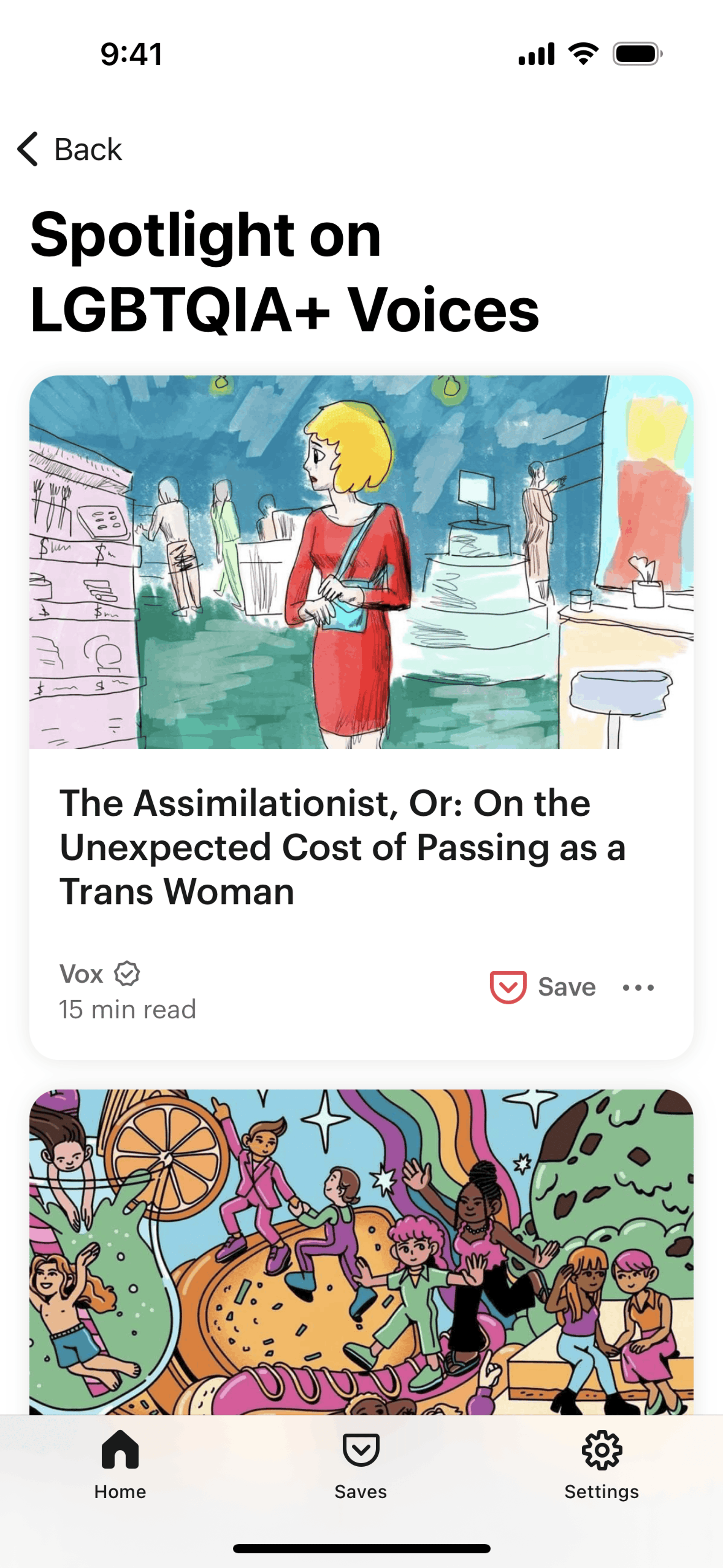 Pocket iOS News interface screenshot 5