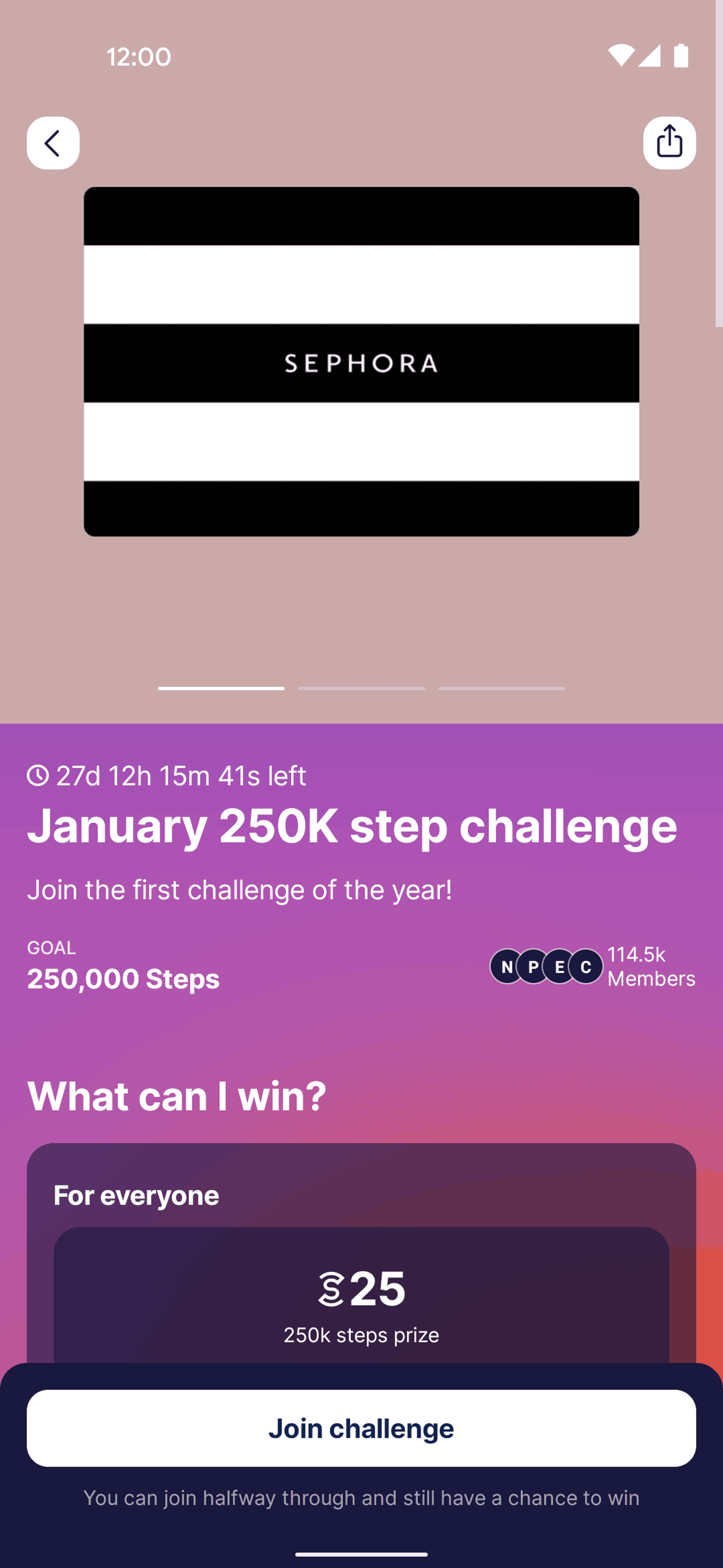 Sweatcoin Android Health & Fitness interface screenshot 7
