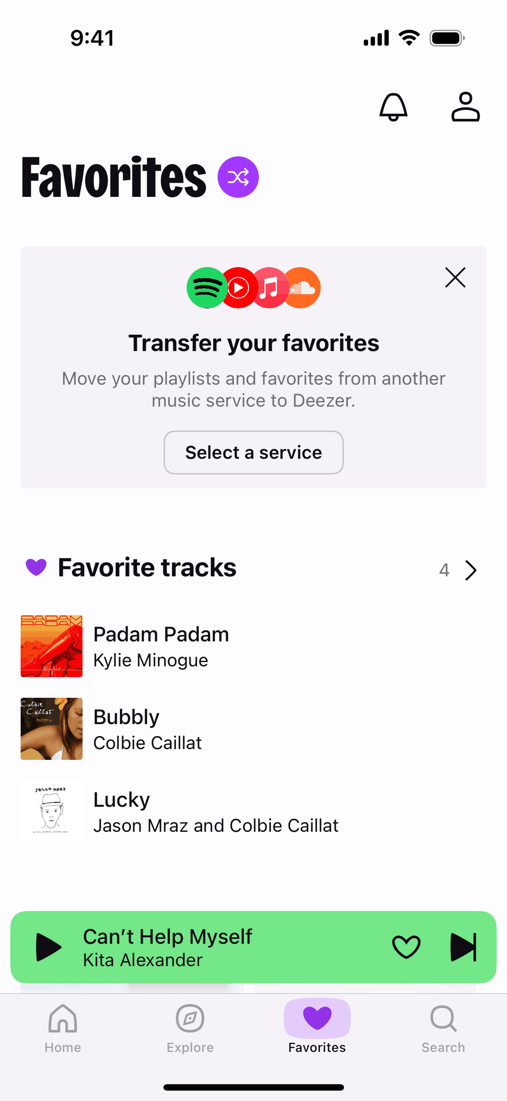 Deezer iOS Entertainment interface screenshot 7