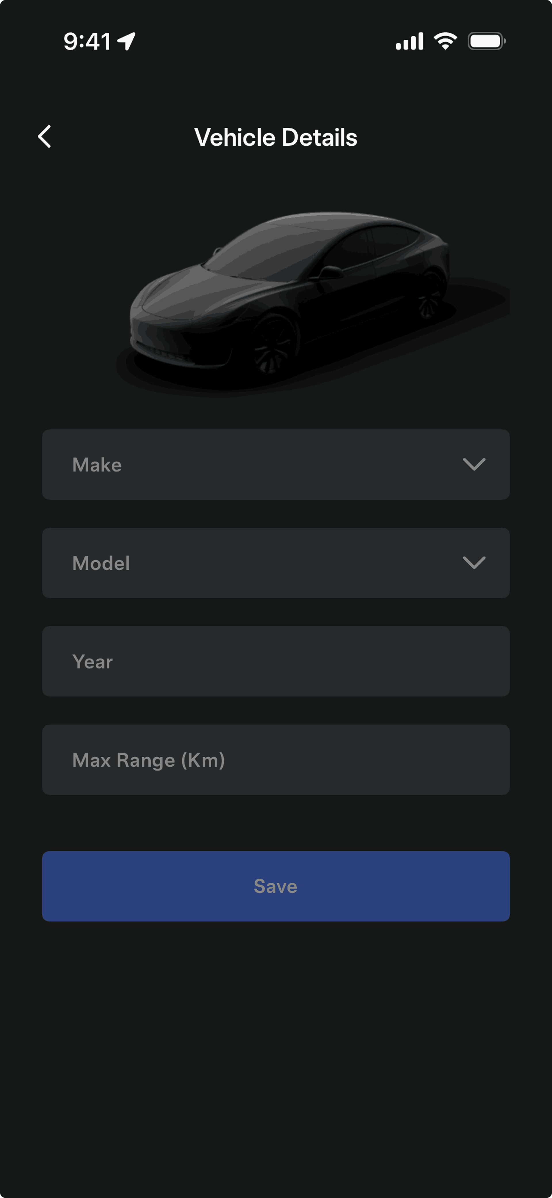 Tesla iOS Travel & Transportation interface screenshot 15