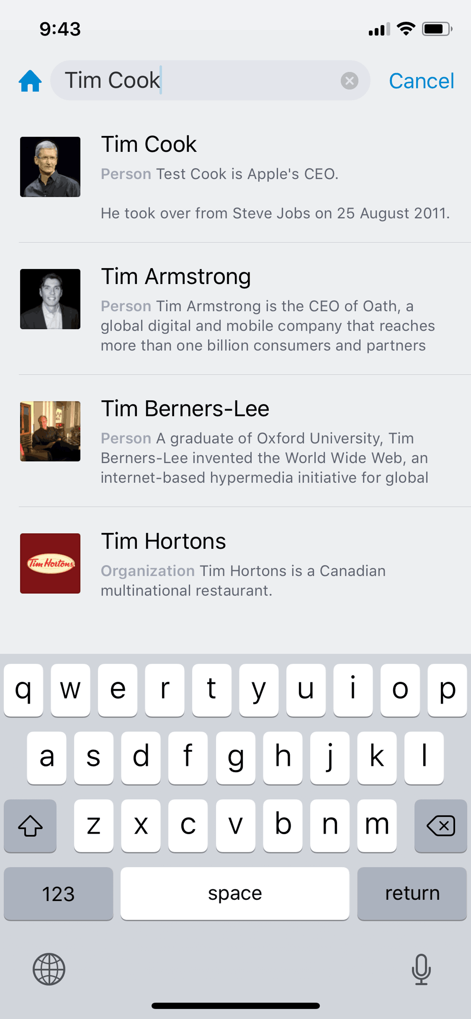 Crunchbase iOS Business interface screenshot 11