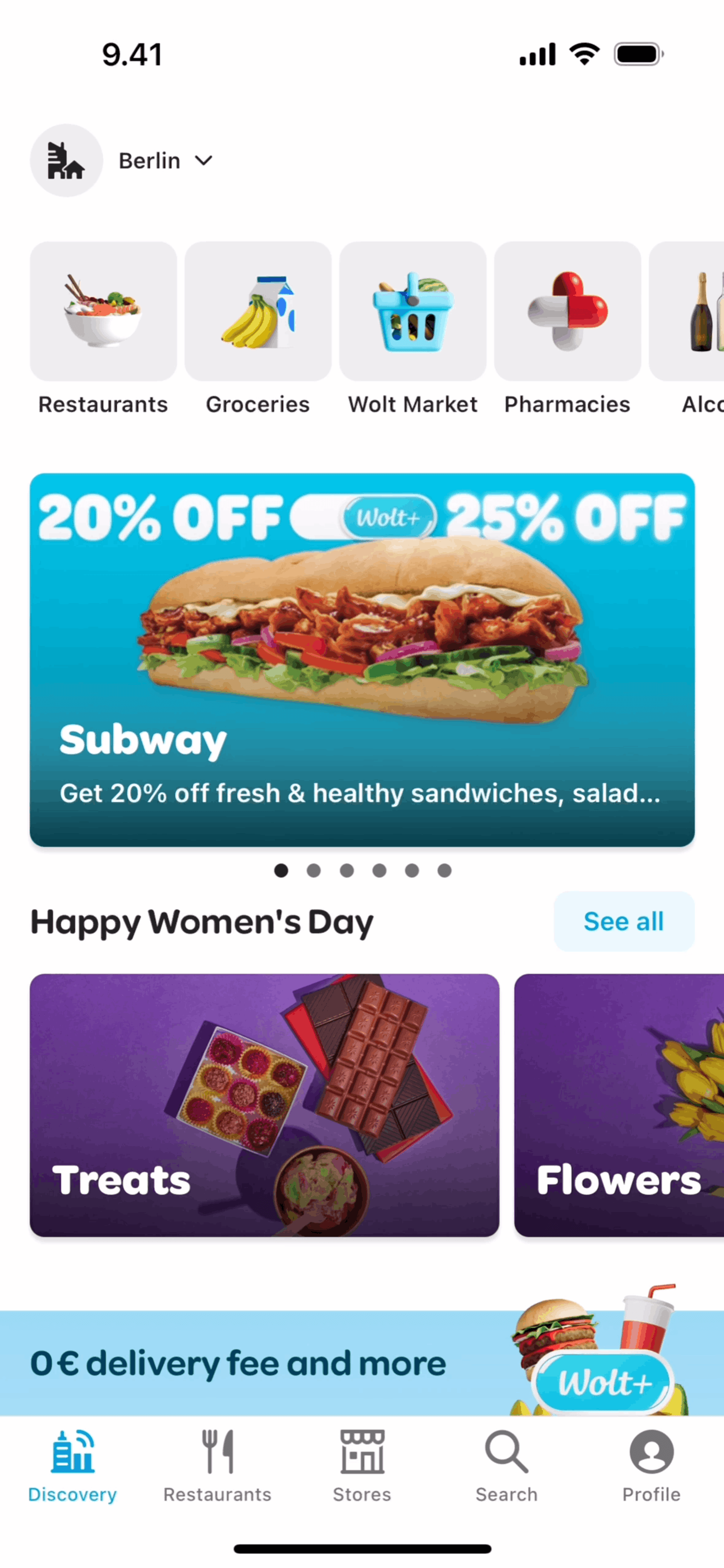 Wolt Delivery iOS Food & Drink interface screenshot 2
