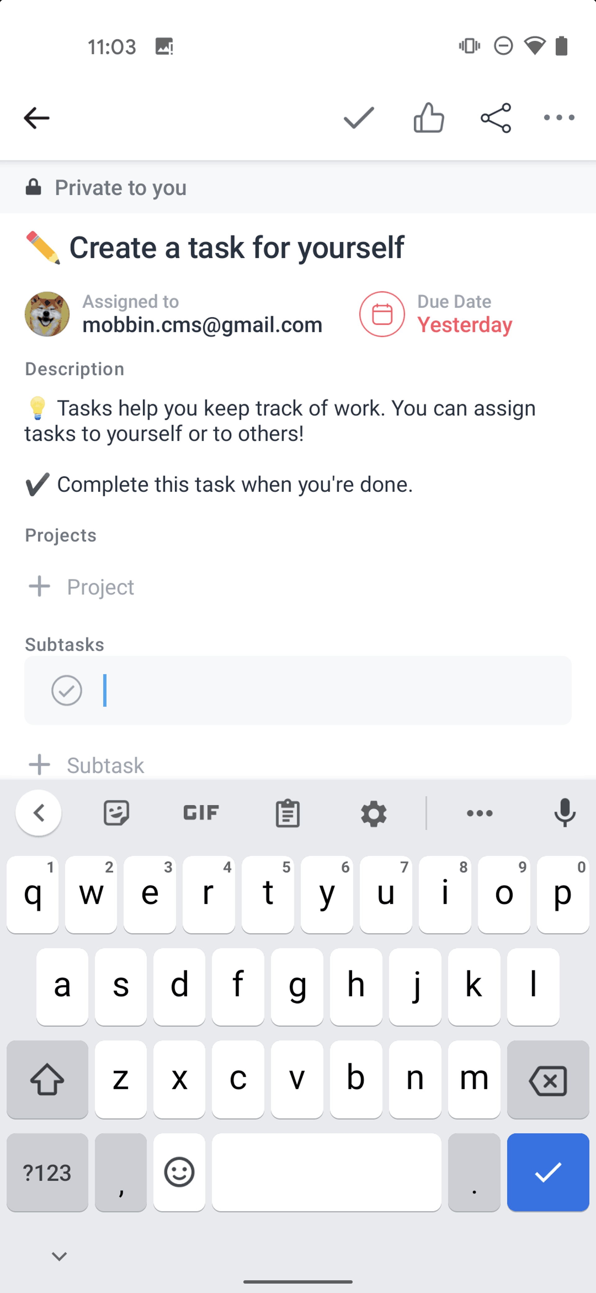 Asana Android Business interface screenshot 23