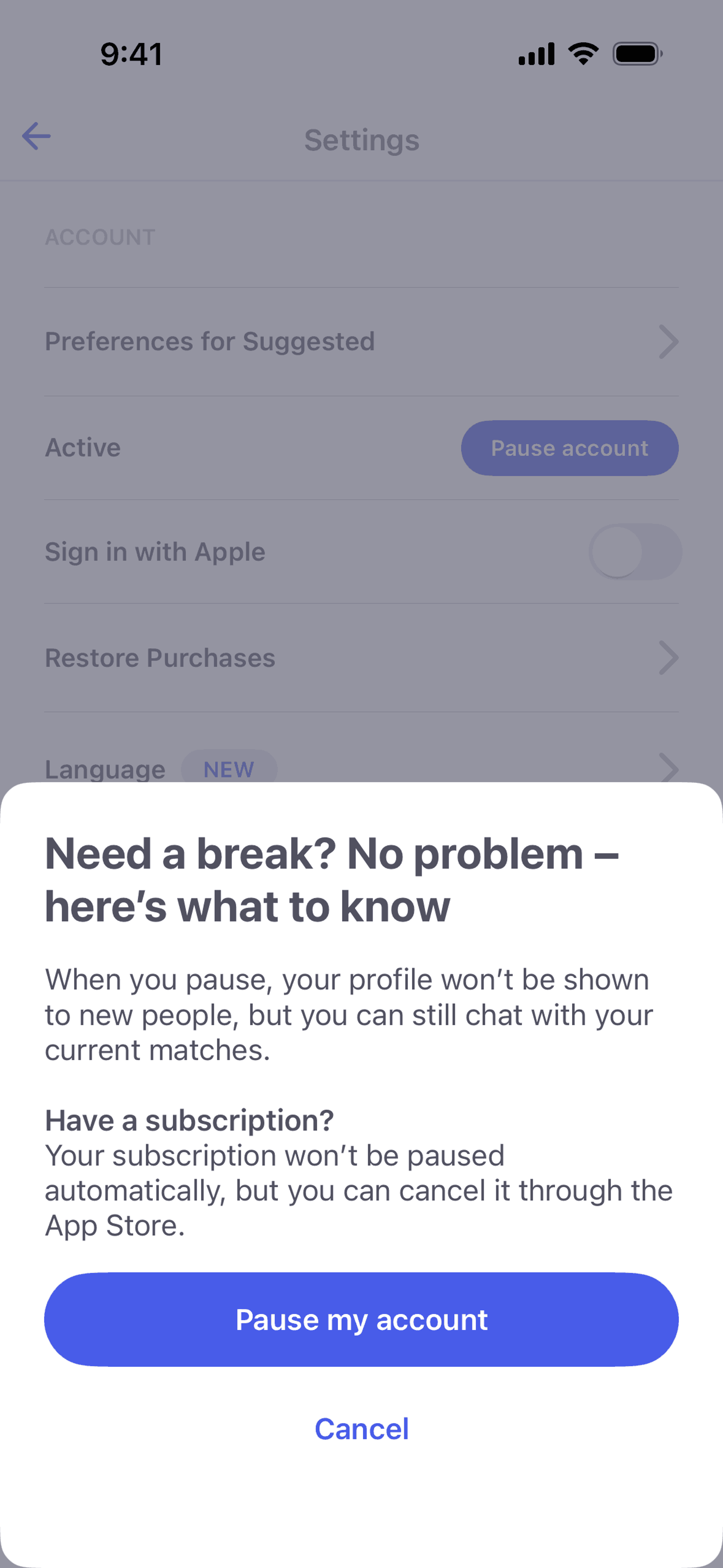 Coffee Meets Bagel iOS dating interface screenshot 17