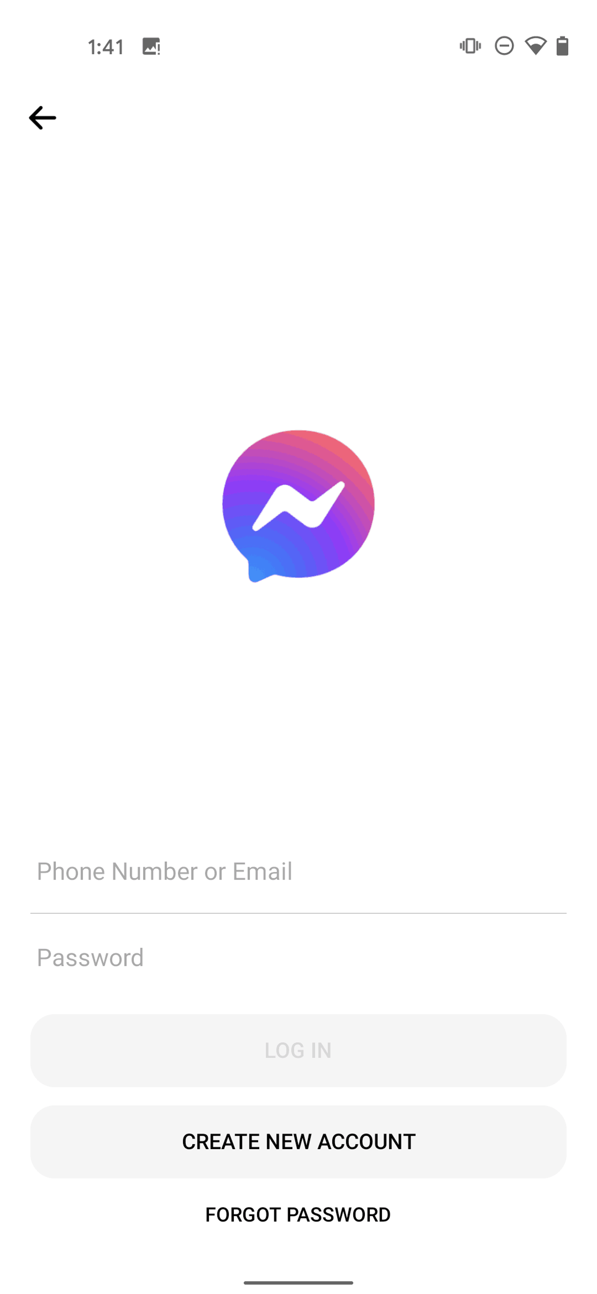 Messenger Android Social Networking interface screenshot 2