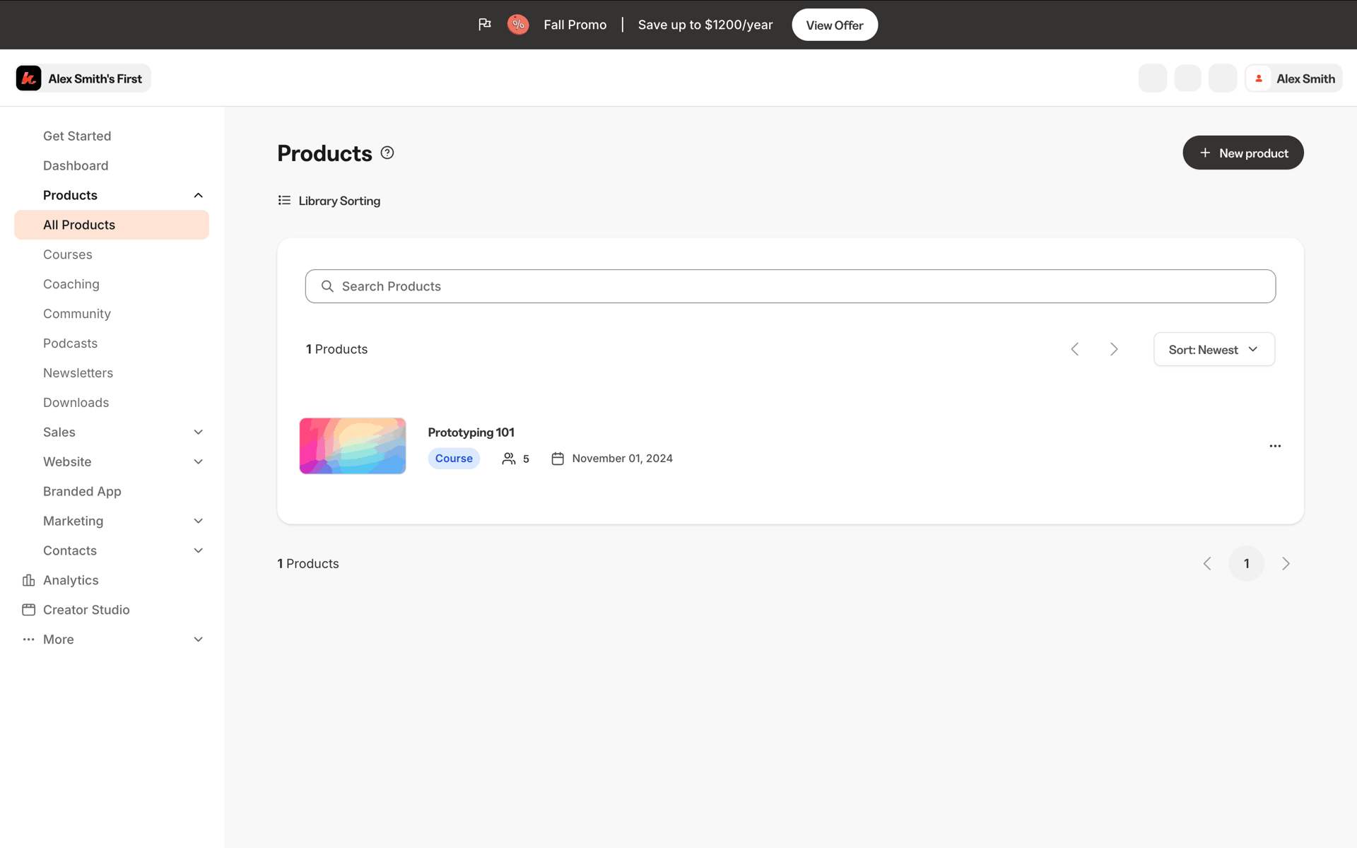 Kajabi Web Business interface screenshot 22