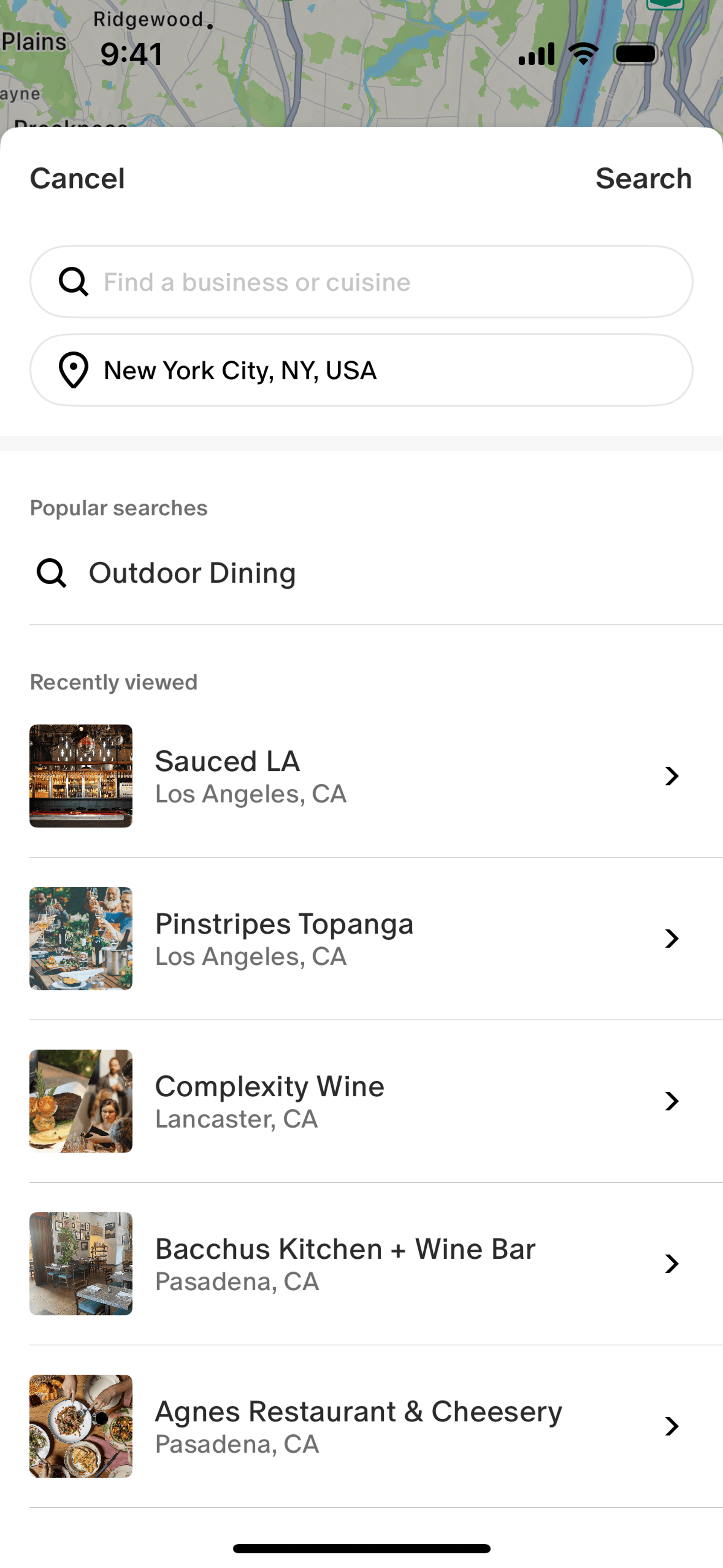 Tock iOS Food & Drink interface screenshot 8