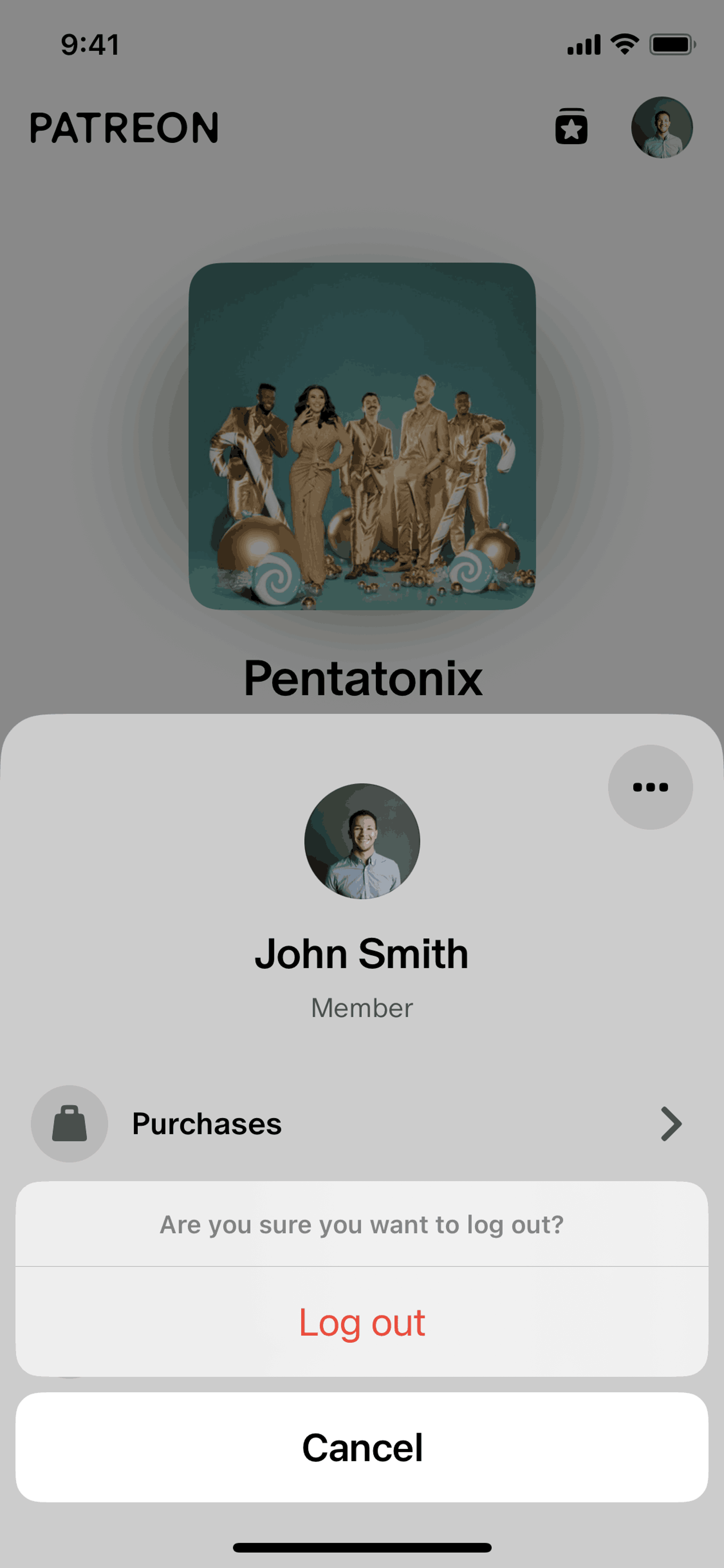Patreon iOS Social Networking interface screenshot 13