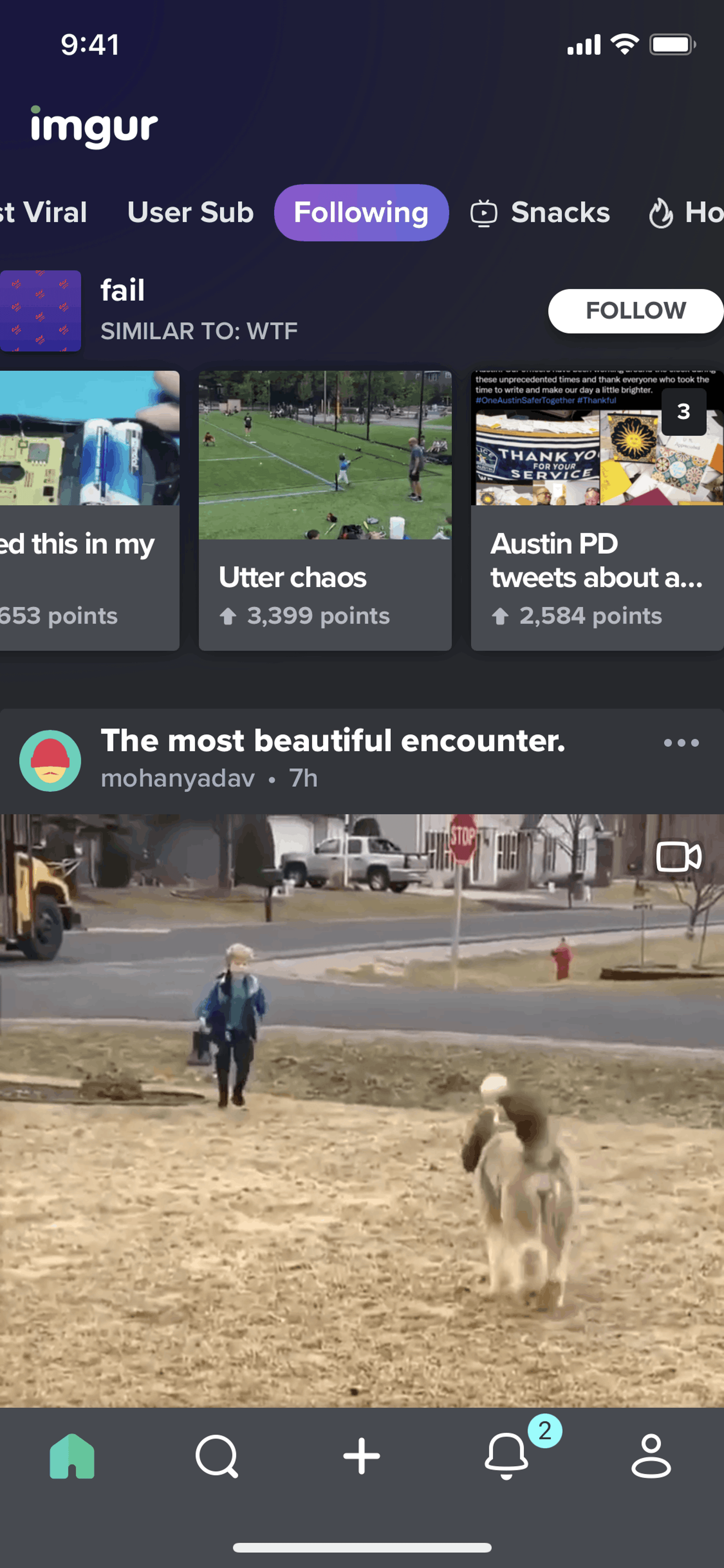 Imgur iOS Photo & Video interface screenshot 13