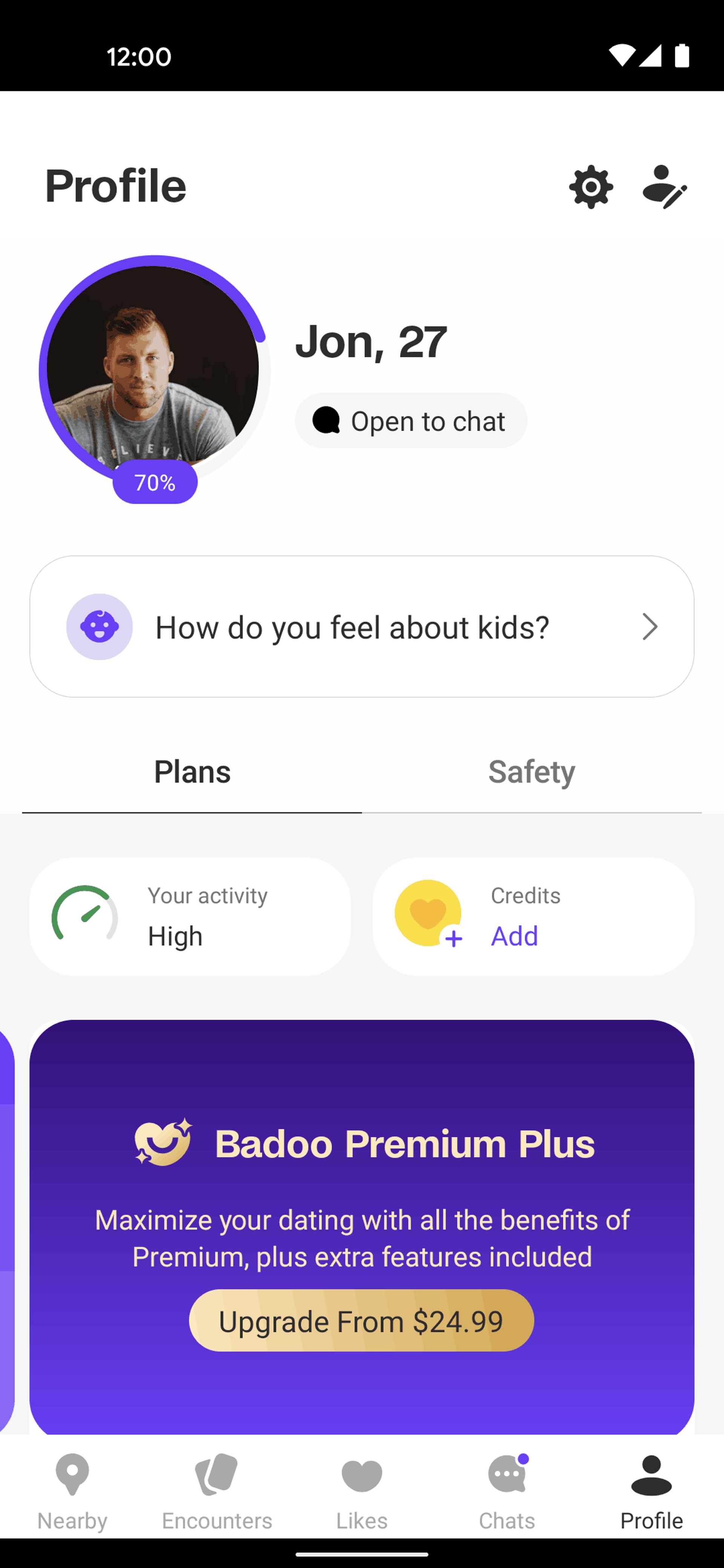 Badoo Android Lifestyle interface screenshot 7