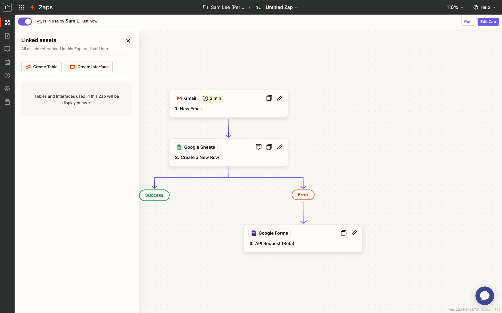 Zapier Web Productivity interface screenshot 7