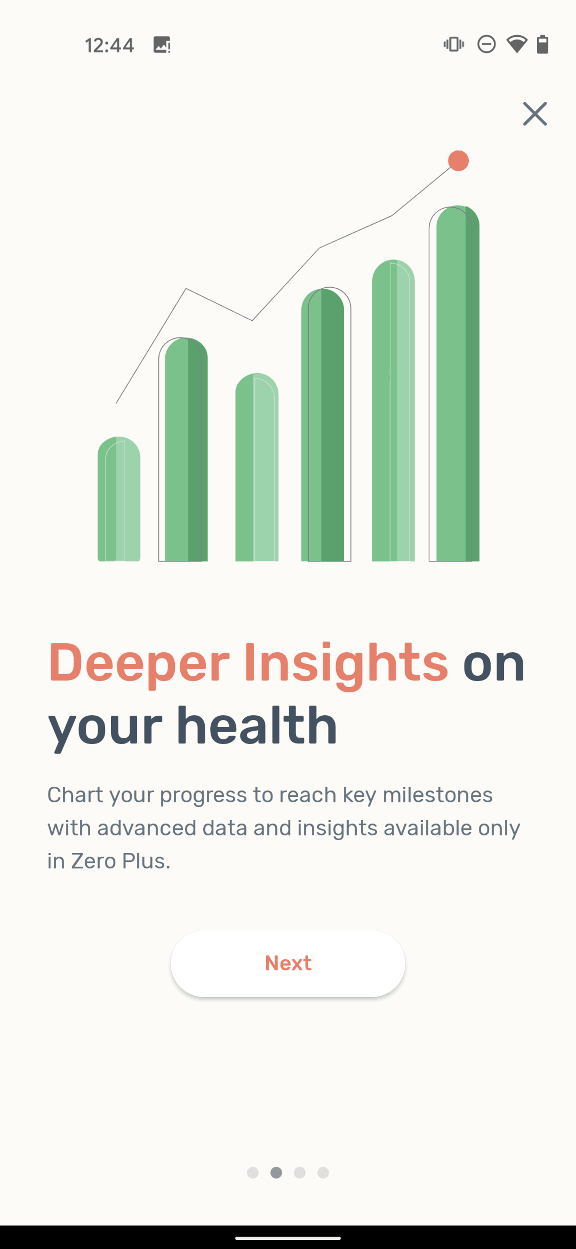Zero Android Health & Fitness interface screenshot 22