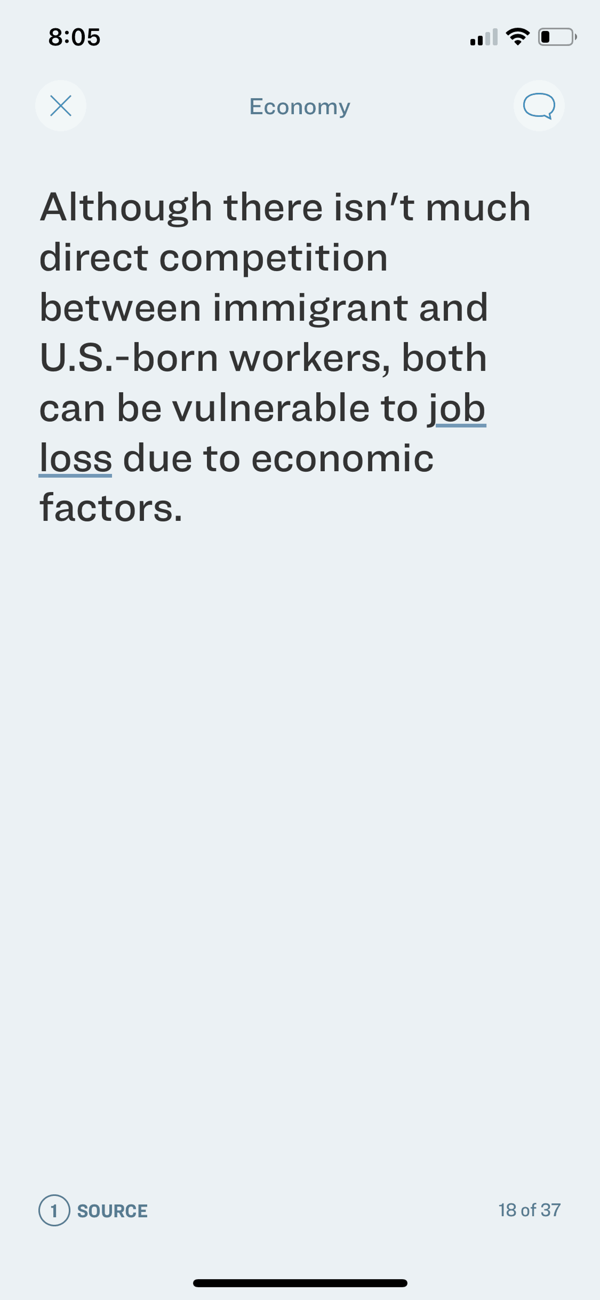 Sift iOS News interface screenshot 19