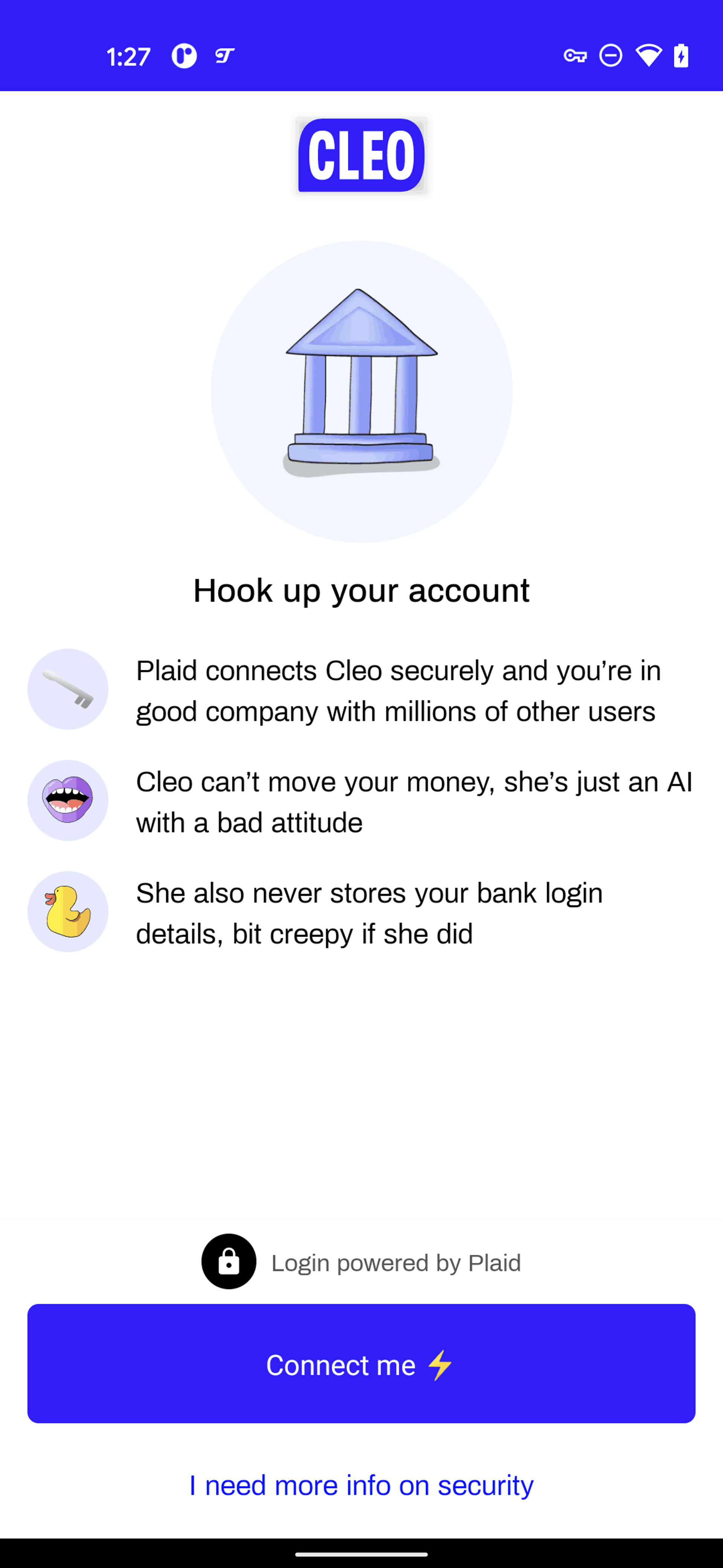 Cleo Android Finance interface screenshot 17