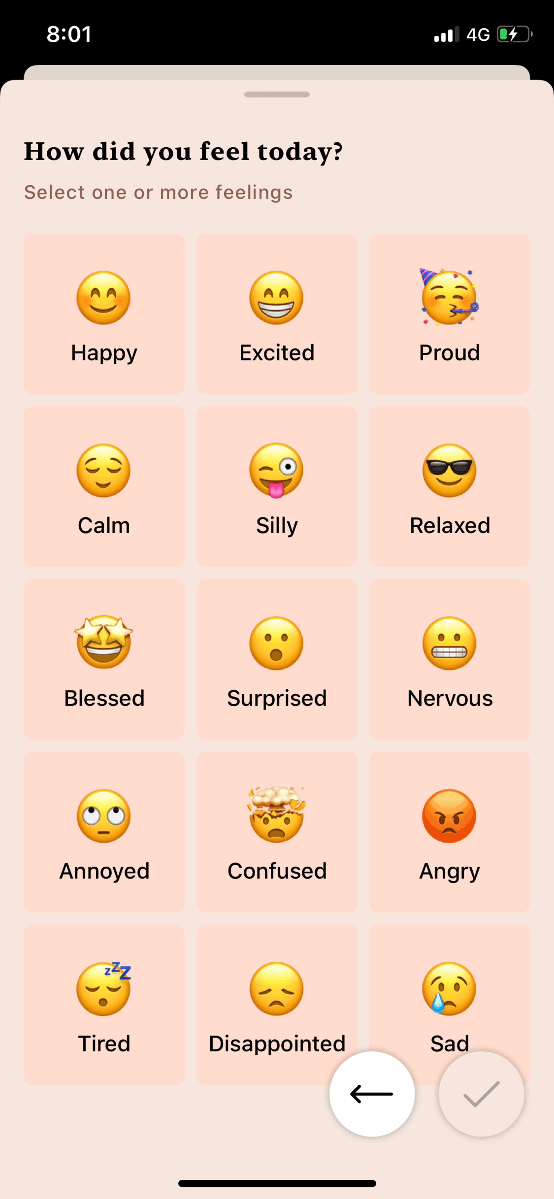 Tangerine iOS Health & Fitness interface screenshot 14