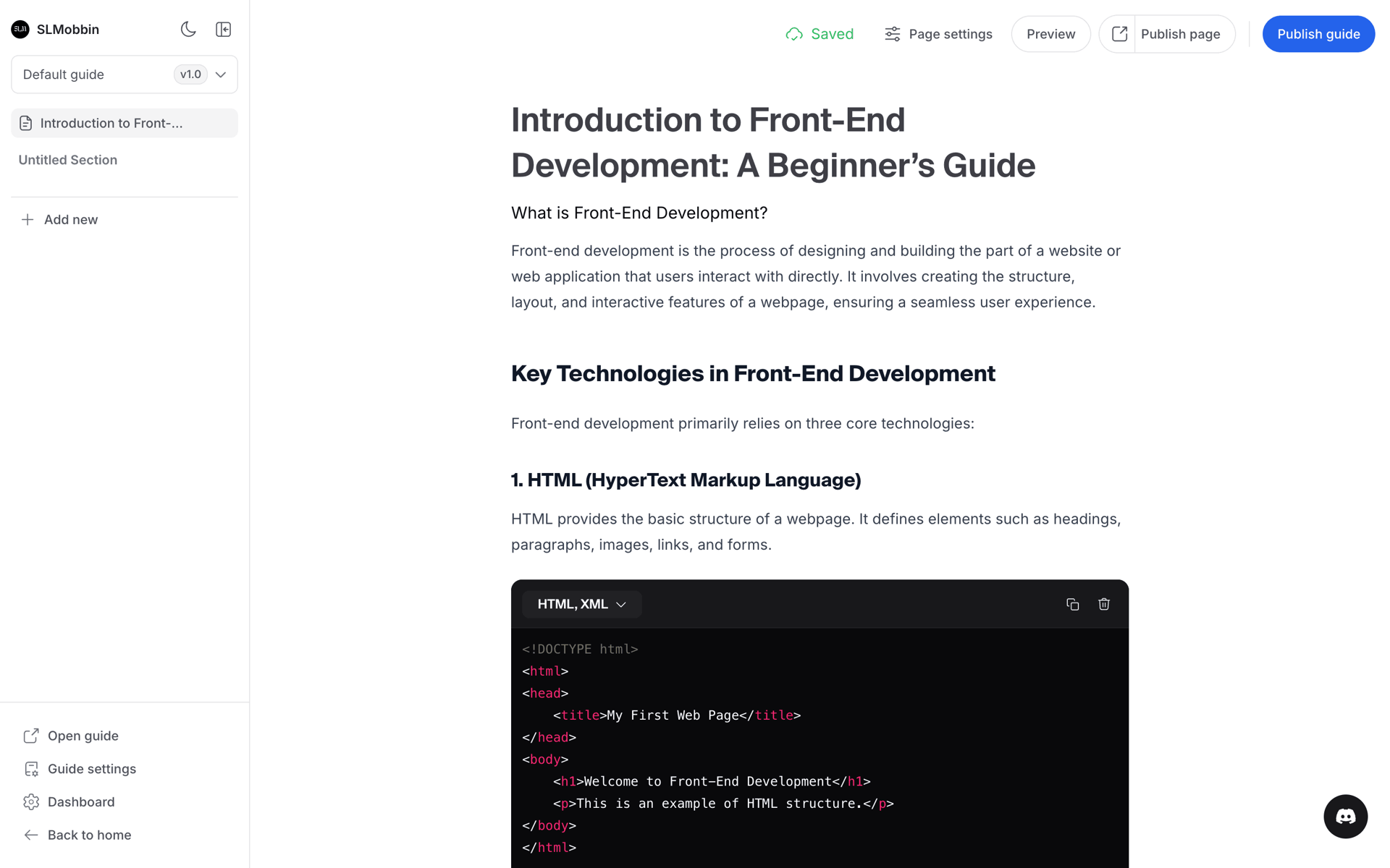 Hashnode Web Developer Tools interface screenshot 7