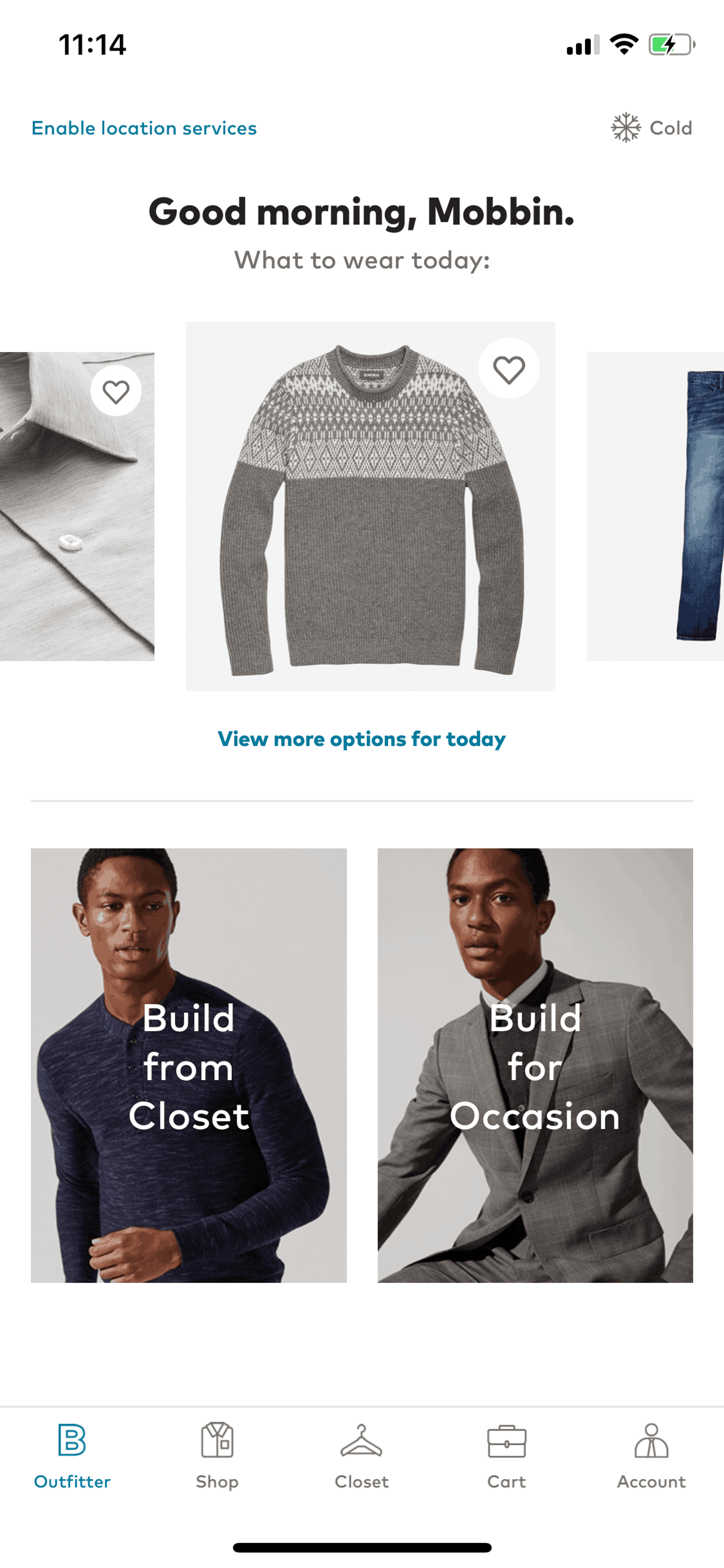 Bonobos iOS Shopping interface screenshot 7