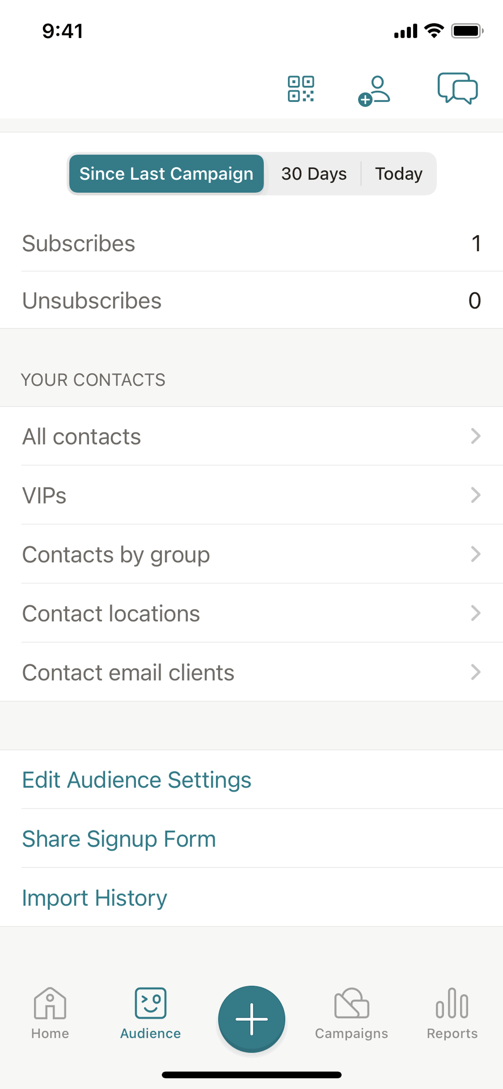 Mailchimp iOS Business interface screenshot 10
