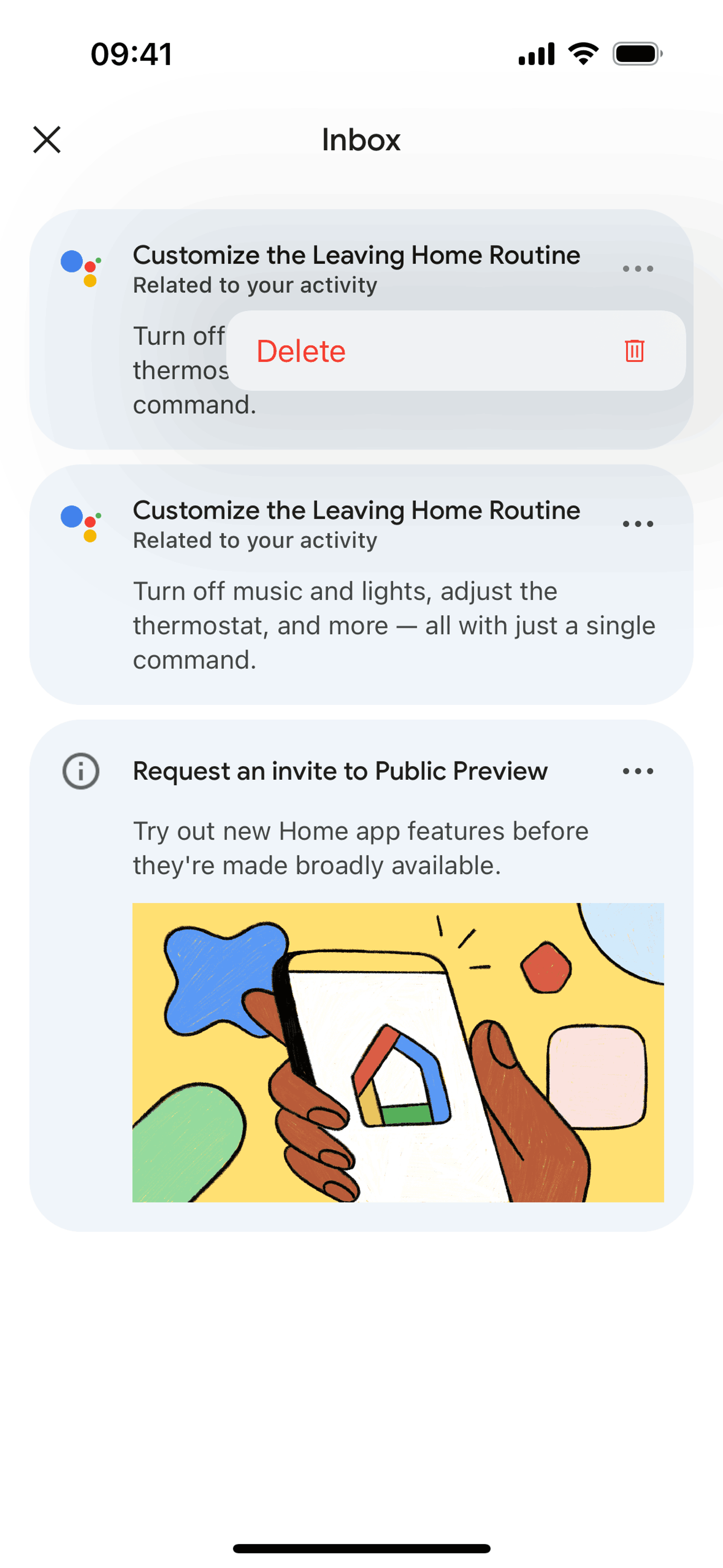 Google Home iOS AI interface screenshot 19