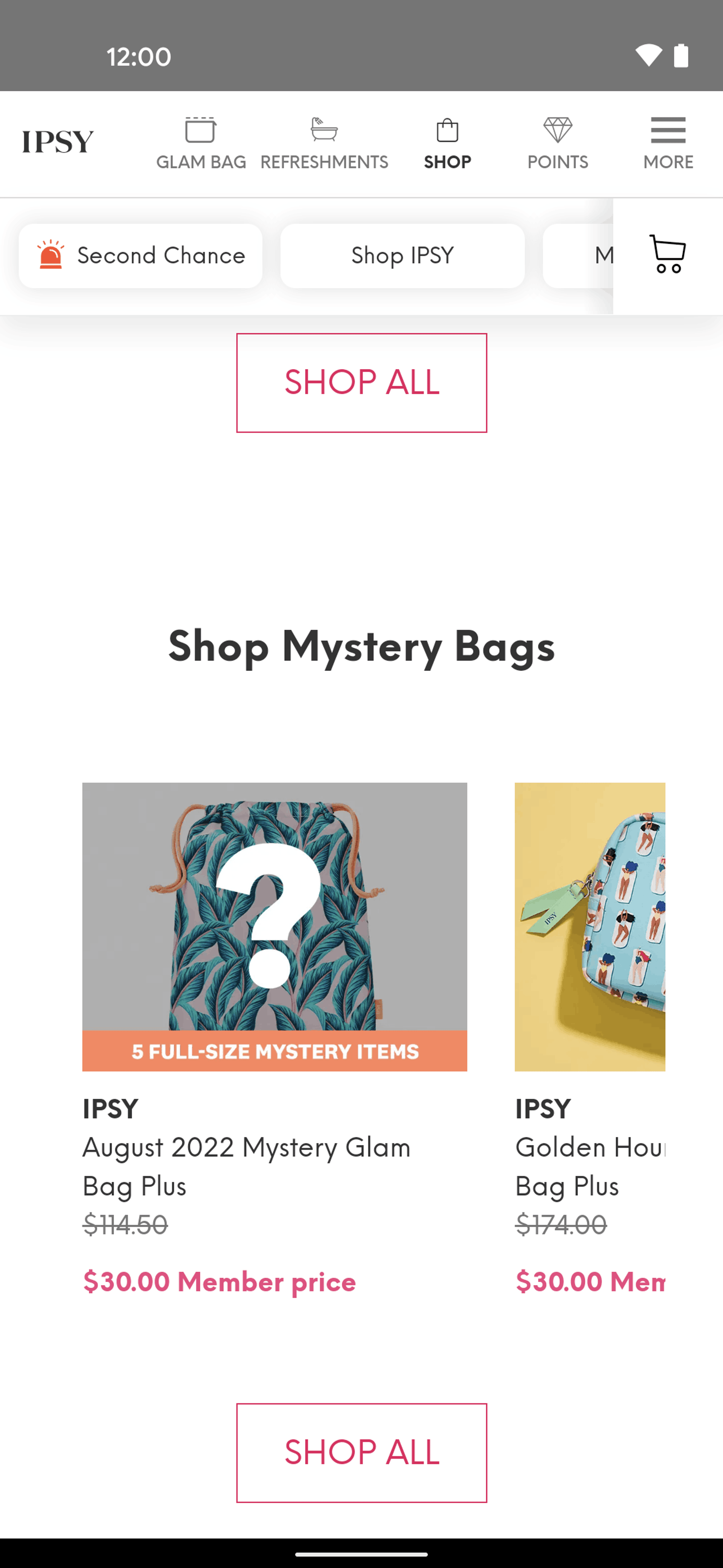 IPSY Android Shopping interface screenshot 16