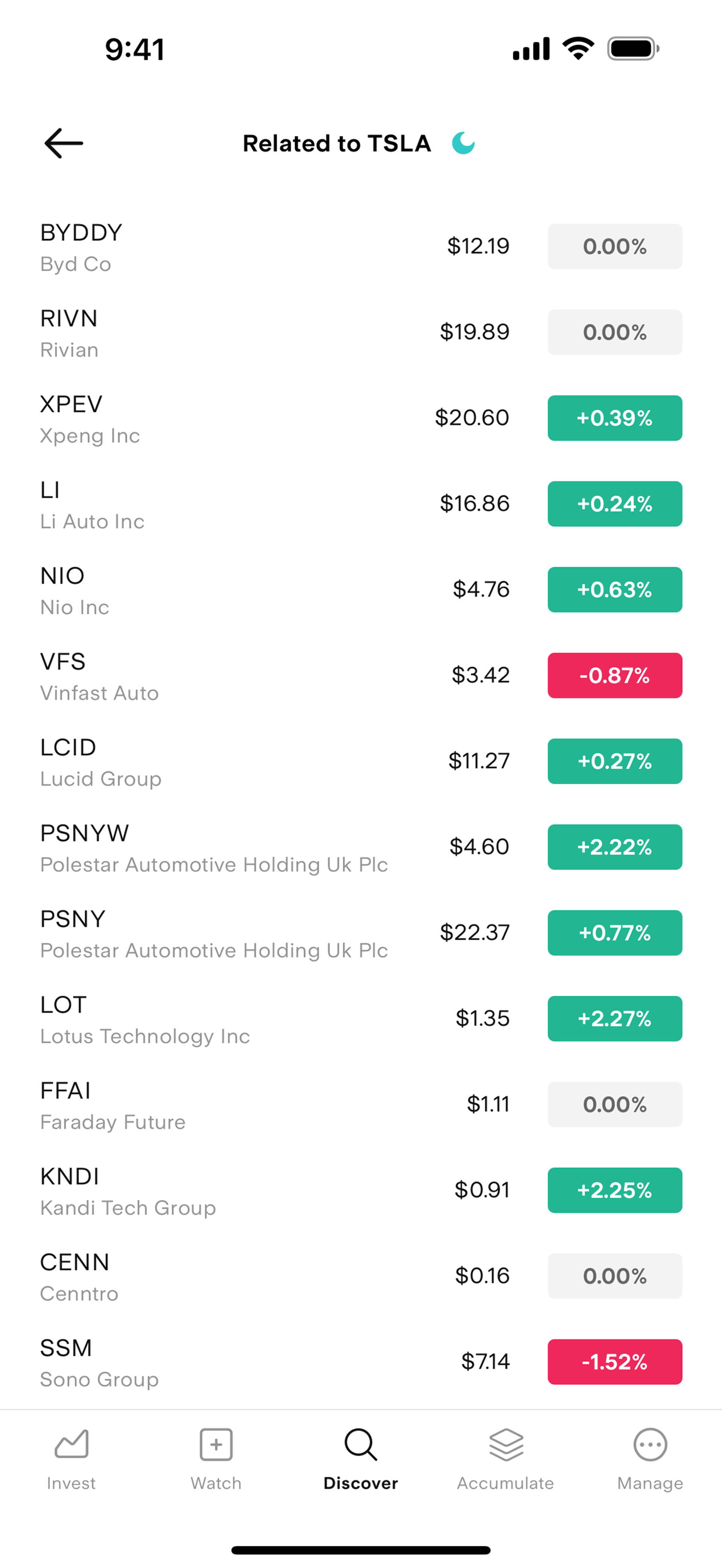 Stake iOS Finance interface screenshot 16
