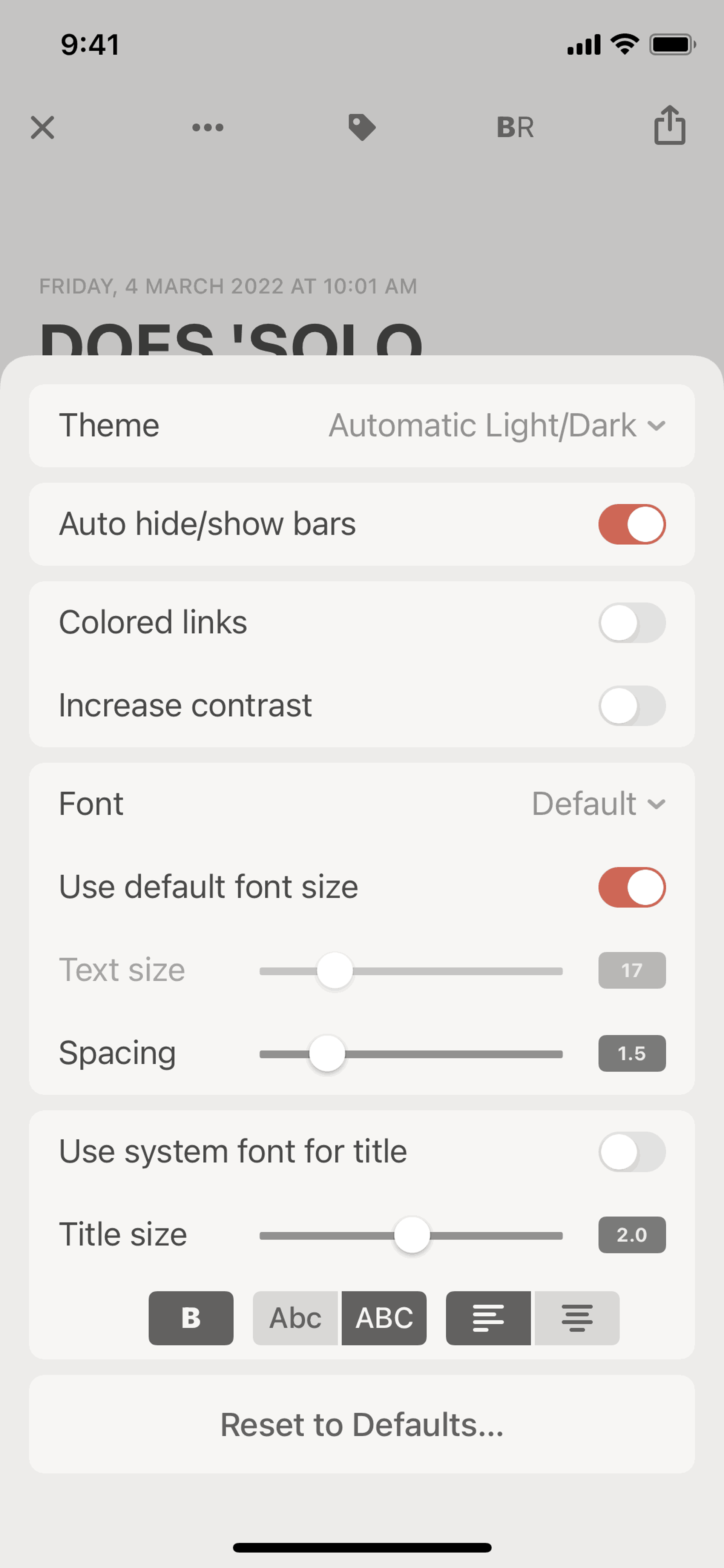 Reeder 5 iOS News interface screenshot 13