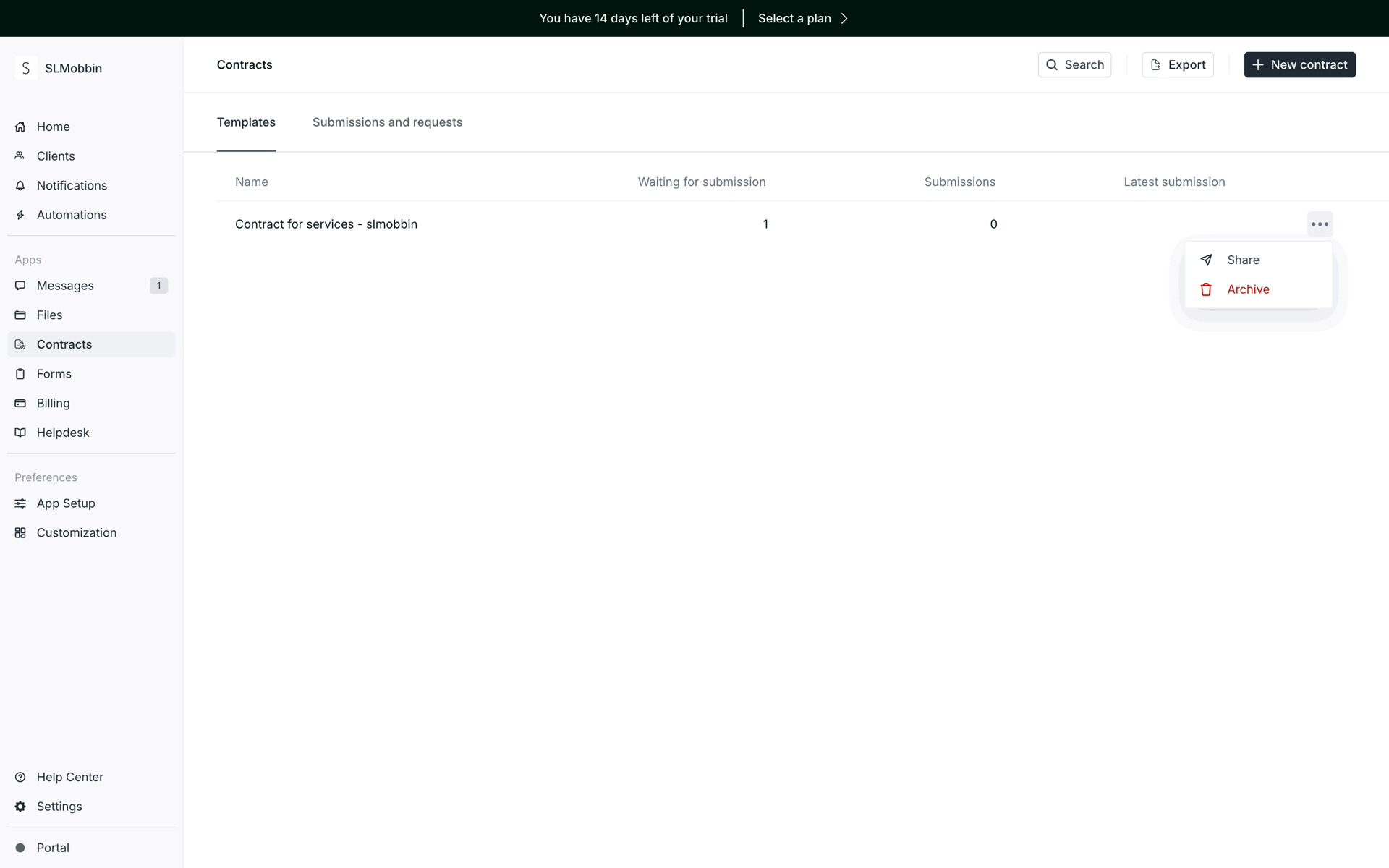 Copilot Web Business interface screenshot 14