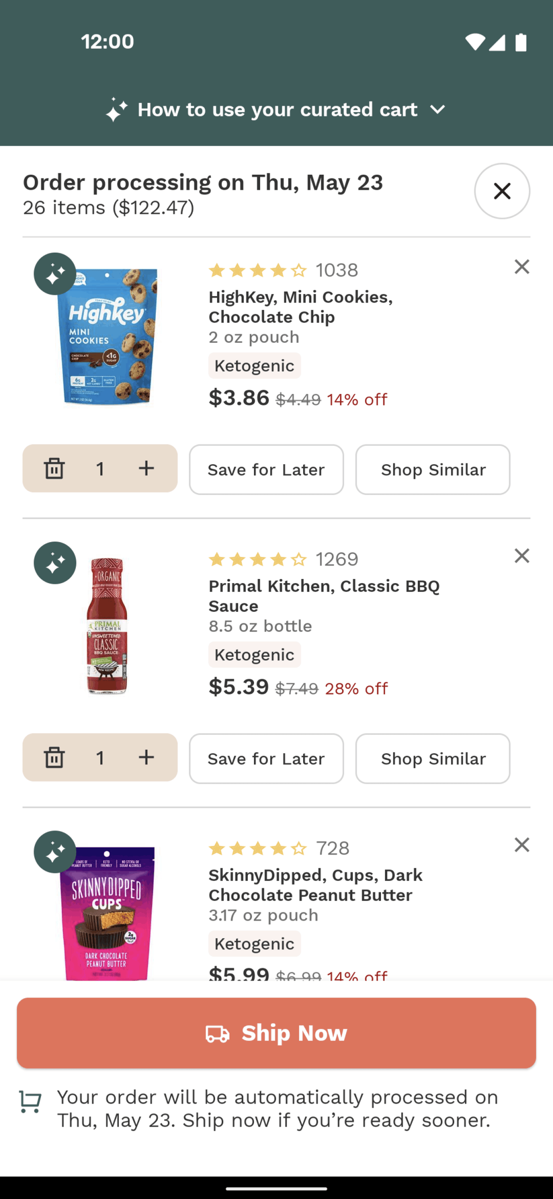 Thrive Market Android Shopping interface screenshot 4