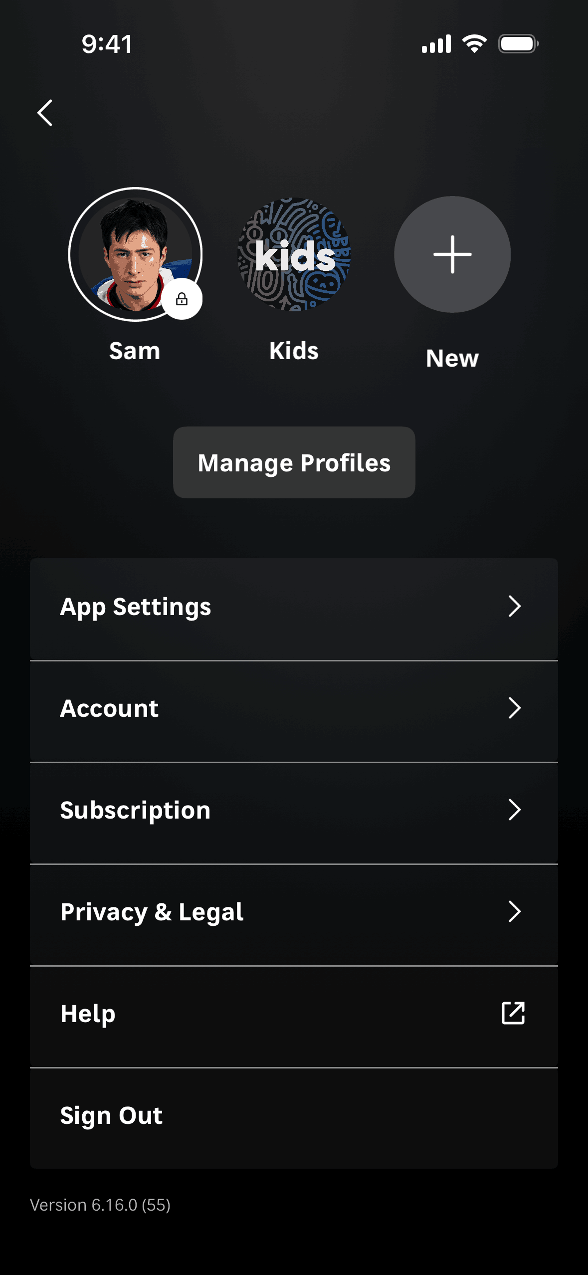 Max iOS Entertainment interface screenshot 12