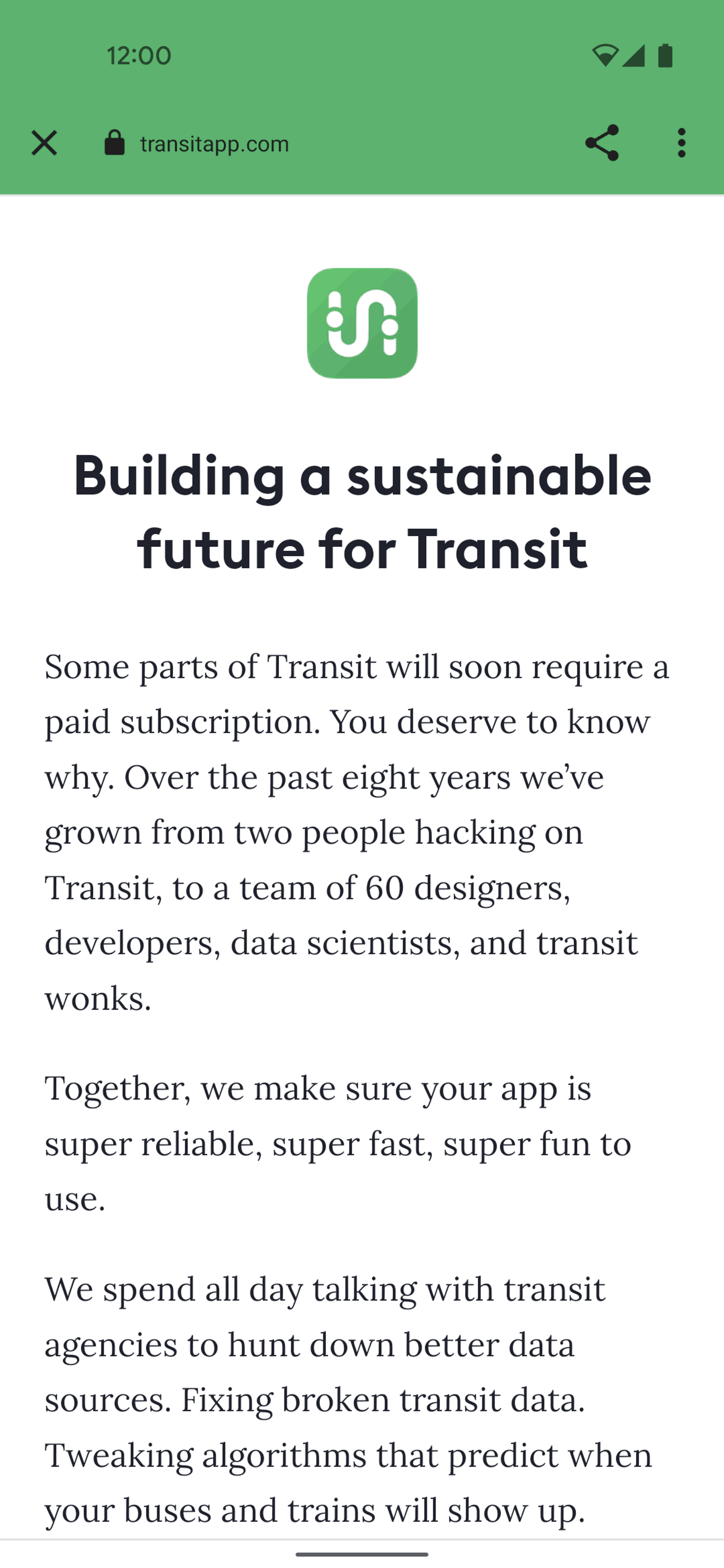Transit Android Maps & Navigation interface screenshot 5