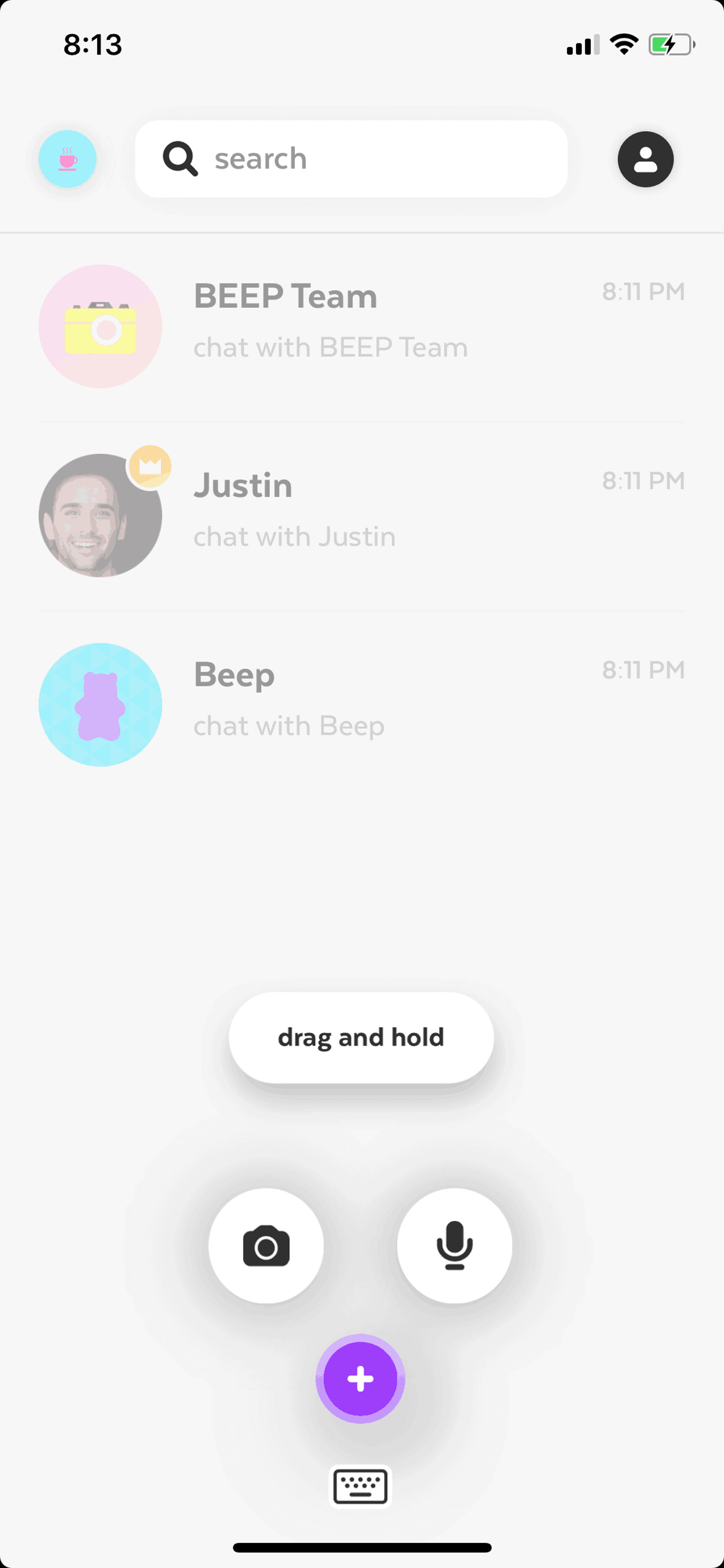 Beep iOS Social Networking interface screenshot 14