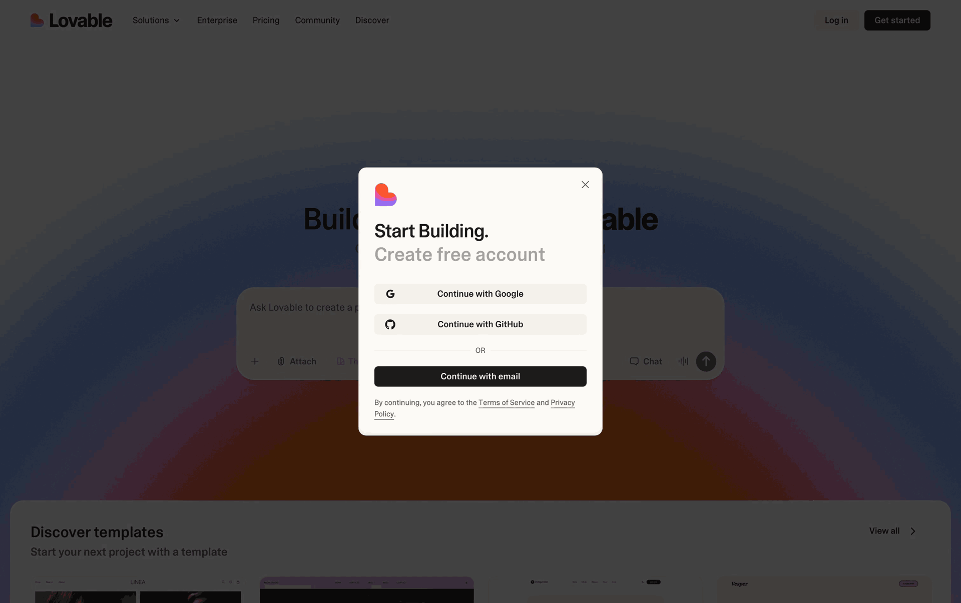 Lovable Web Developer Tools interface screenshot 3