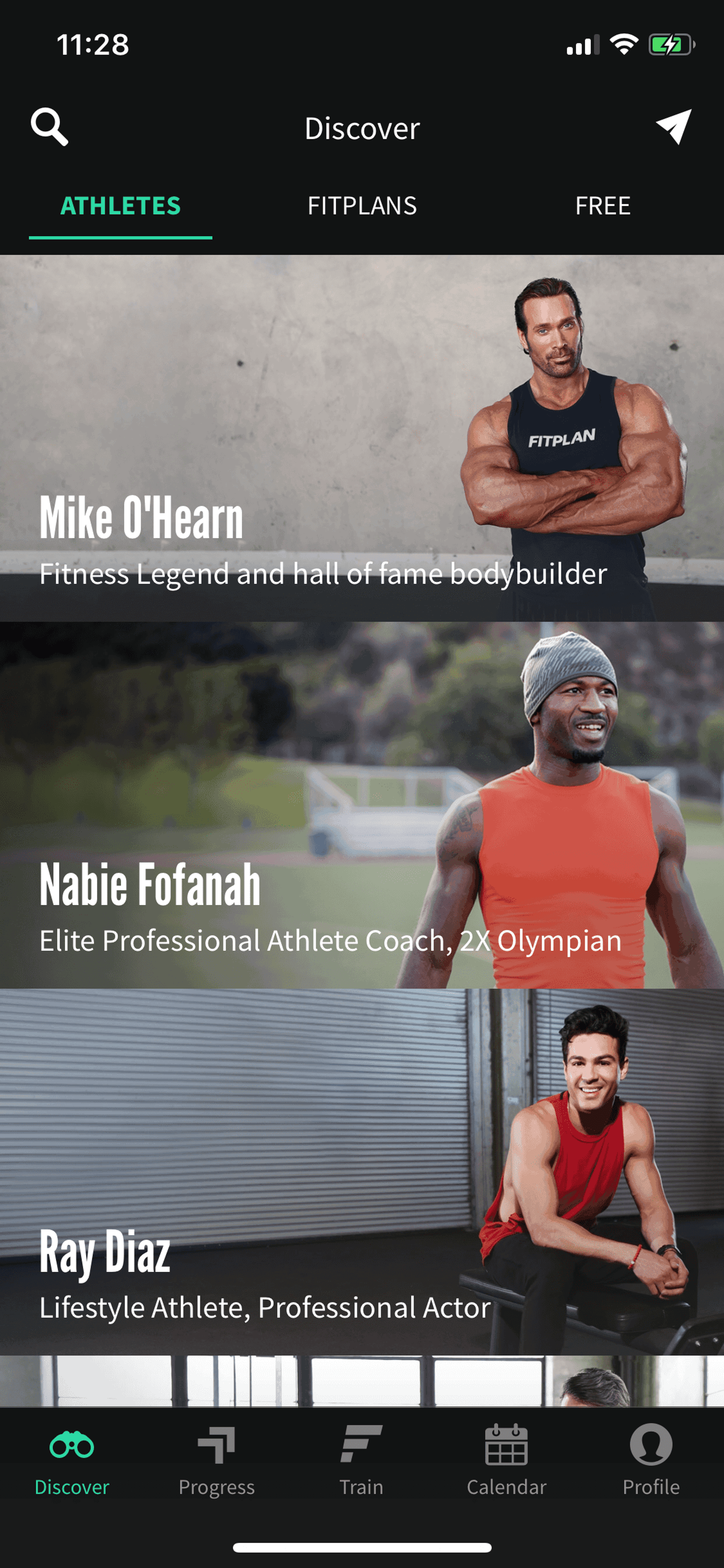 Fitplan iOS Health & Fitness interface screenshot 13