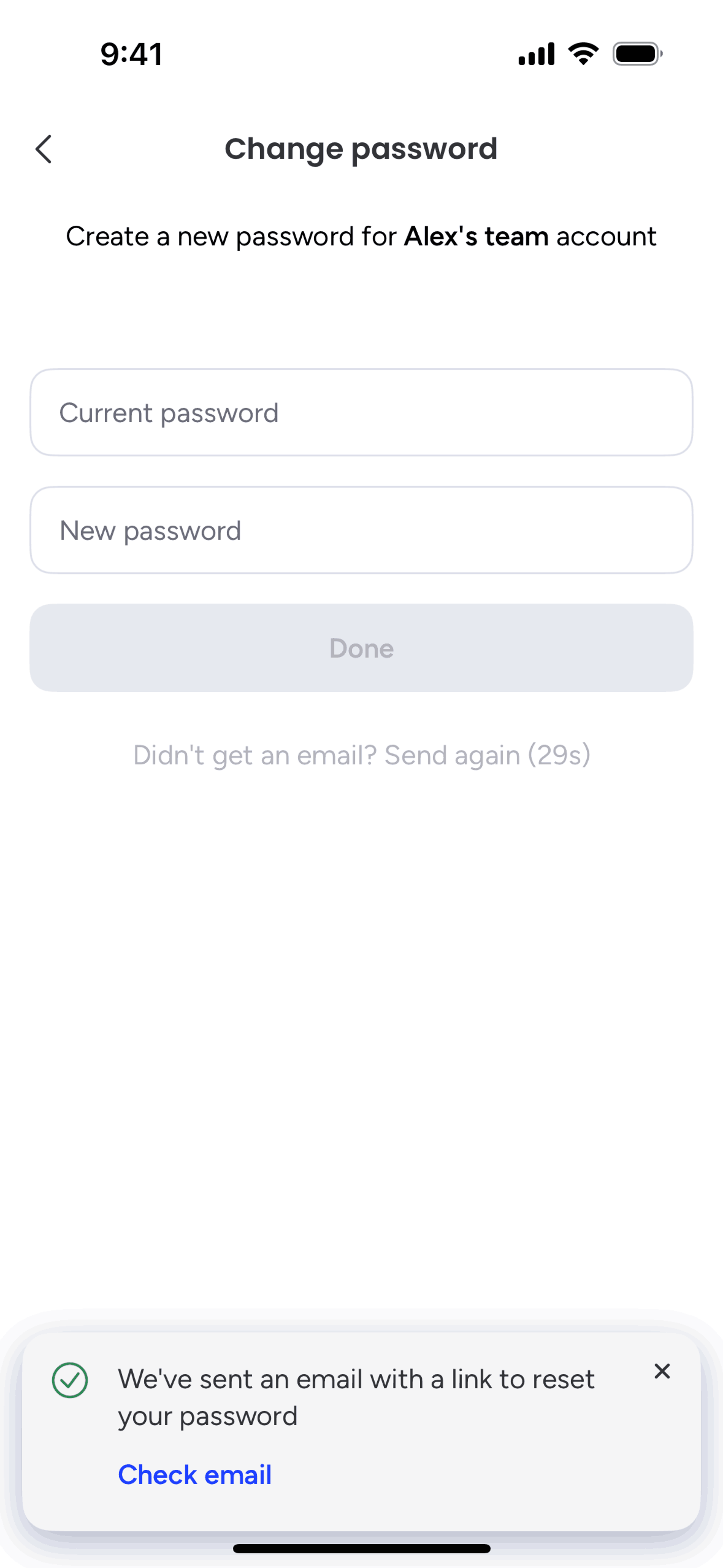 monday.com iOS Collaboration interface screenshot 20